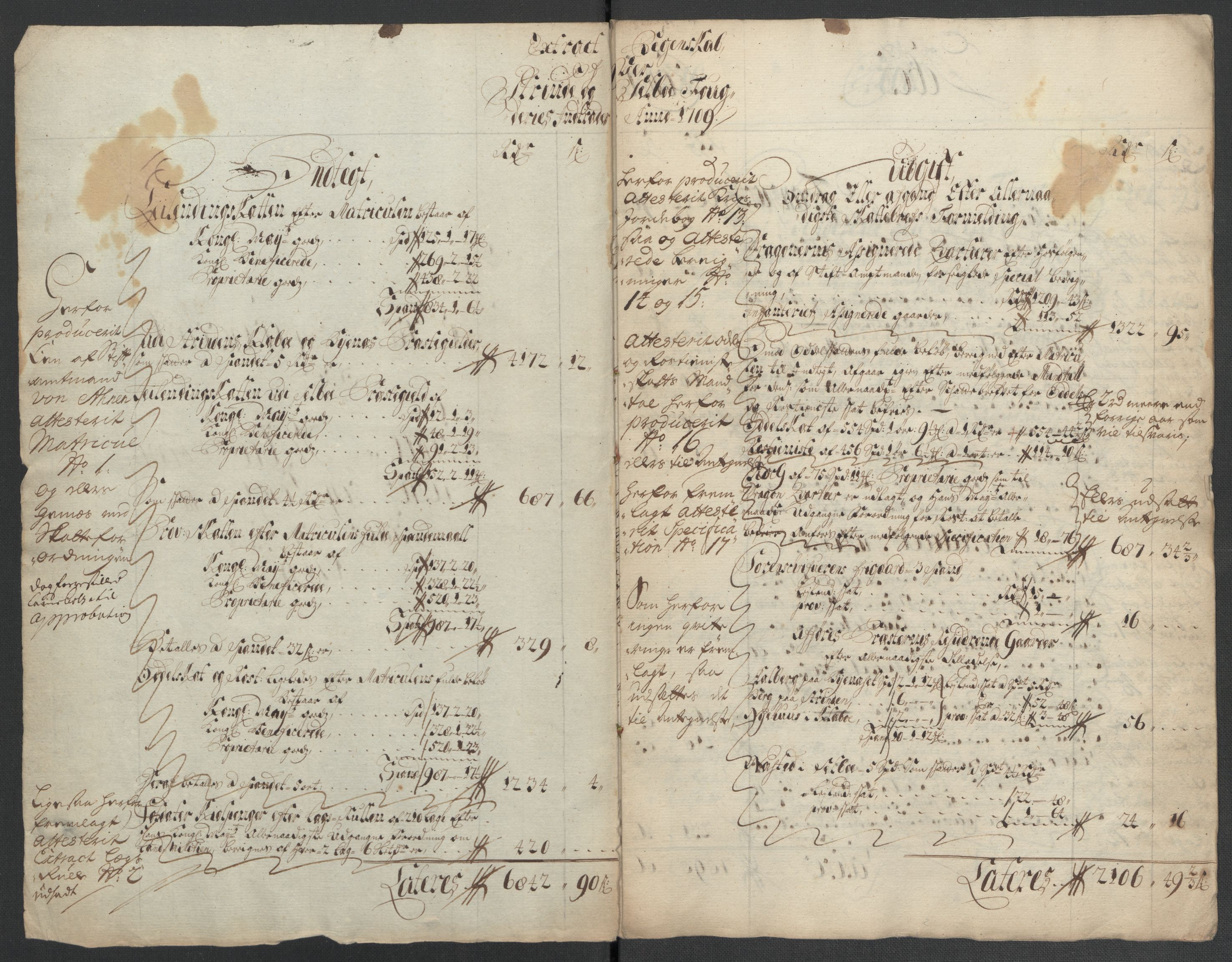 Rentekammeret inntil 1814, Reviderte regnskaper, Fogderegnskap, RA/EA-4092/R61/L4111: Fogderegnskap Strinda og Selbu, 1709-1710, s. 5