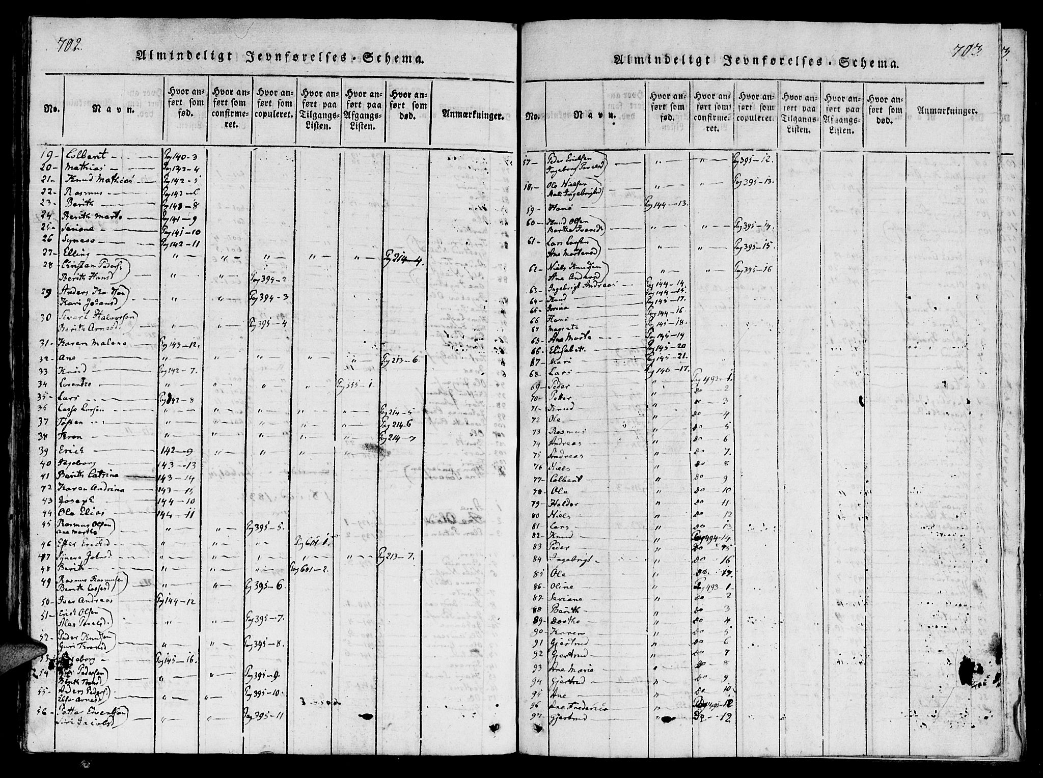 Ministerialprotokoller, klokkerbøker og fødselsregistre - Møre og Romsdal, SAT/A-1454/560/L0718: Ministerialbok nr. 560A02, 1817-1844, s. 702-703