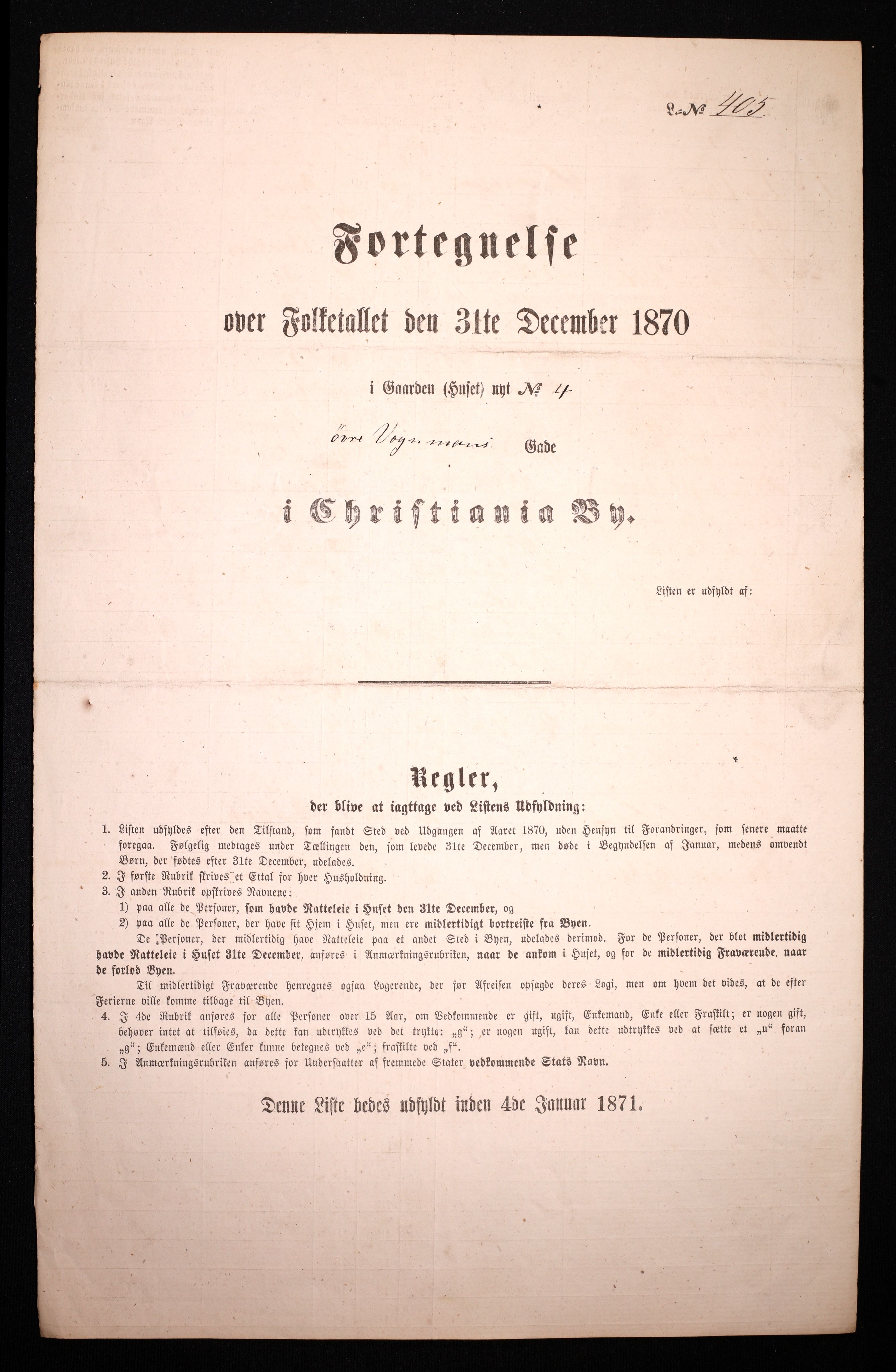 RA, Folketelling 1870 for 0301 Kristiania kjøpstad, 1870, s. 4744