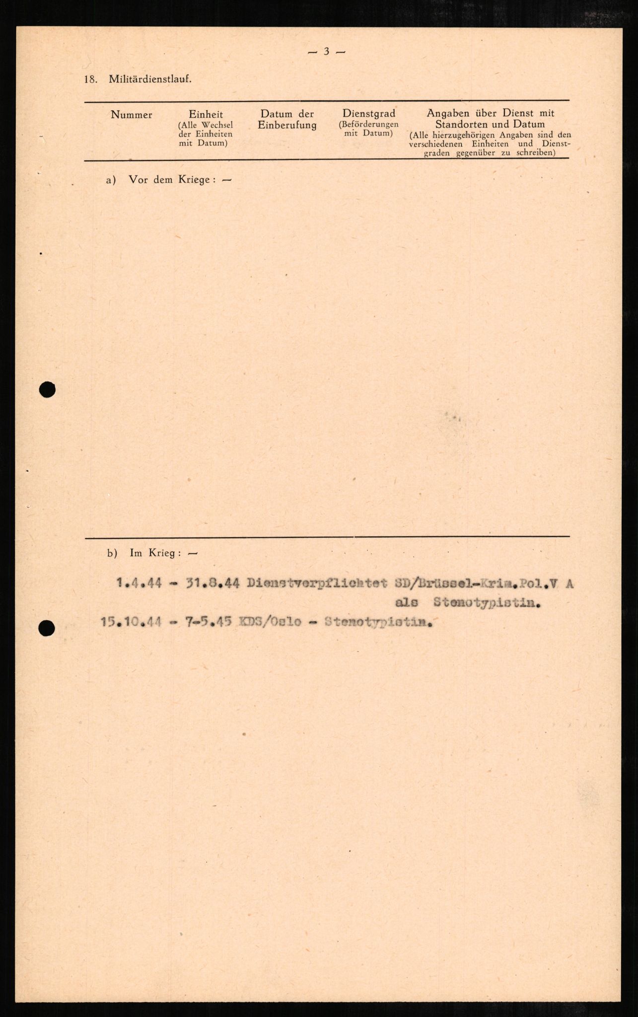 Forsvaret, Forsvarets overkommando II, AV/RA-RAFA-3915/D/Db/L0002: CI Questionaires. Tyske okkupasjonsstyrker i Norge. Tyskere., 1945-1946, s. 476