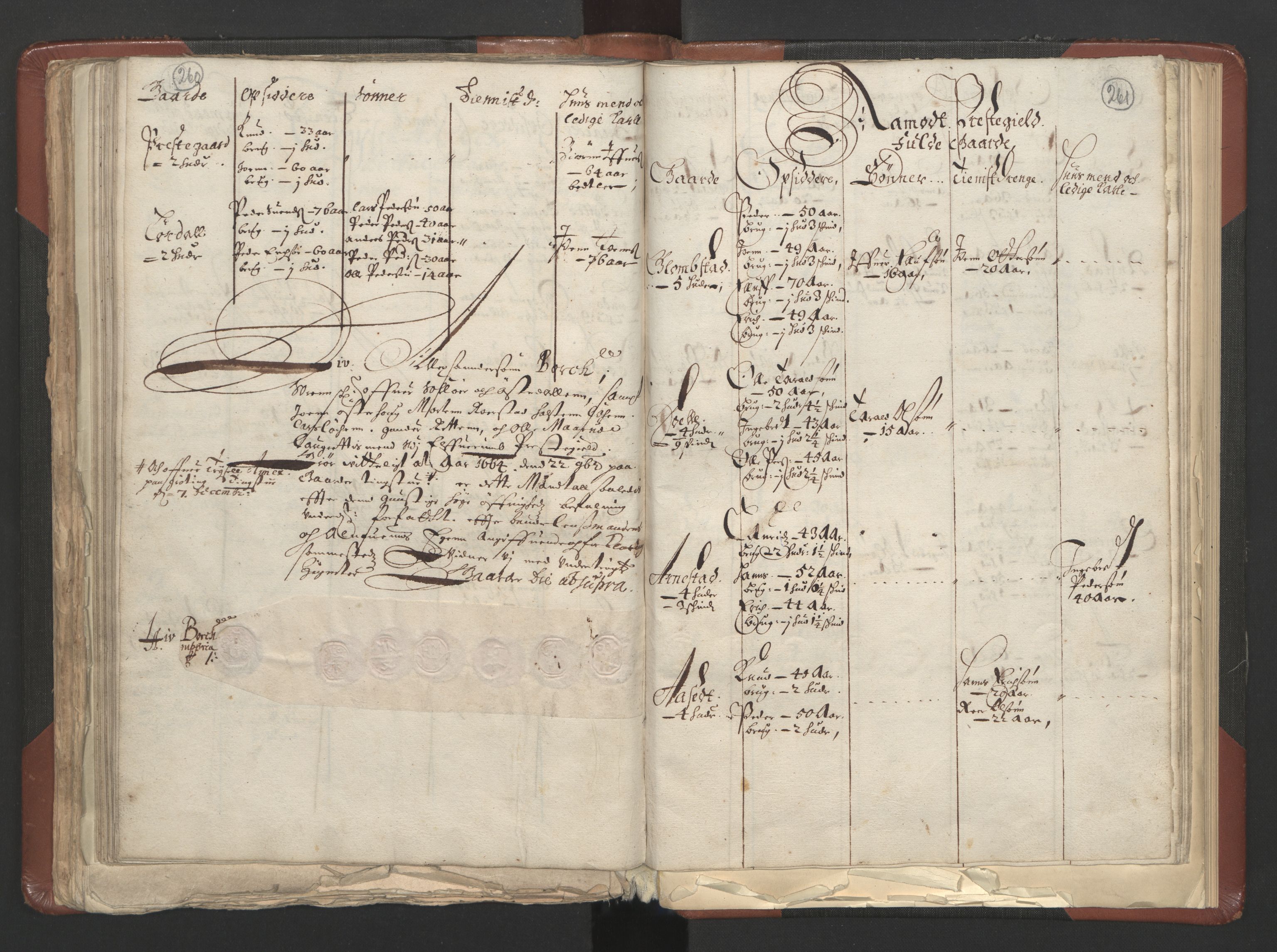 RA, Fogdenes og sorenskrivernes manntall 1664-1666, nr. 3: Hedmark fogderi og Solør, Østerdal og Odal fogderi, 1664, s. 260-261