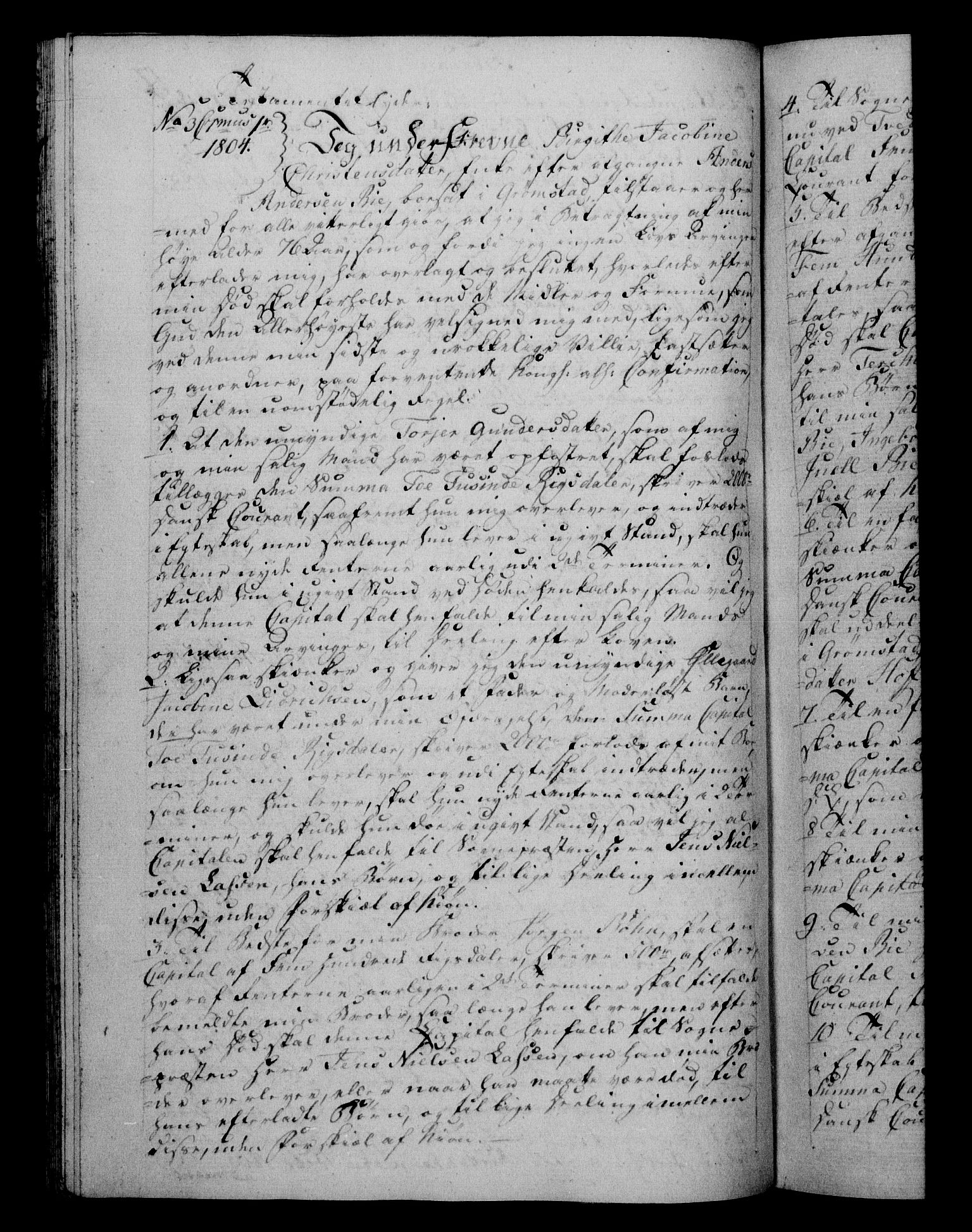 Danske Kanselli 1800-1814, RA/EA-3024/H/Hf/Hfb/Hfba/L0003: Registranter, 1805-1807, s. 17b