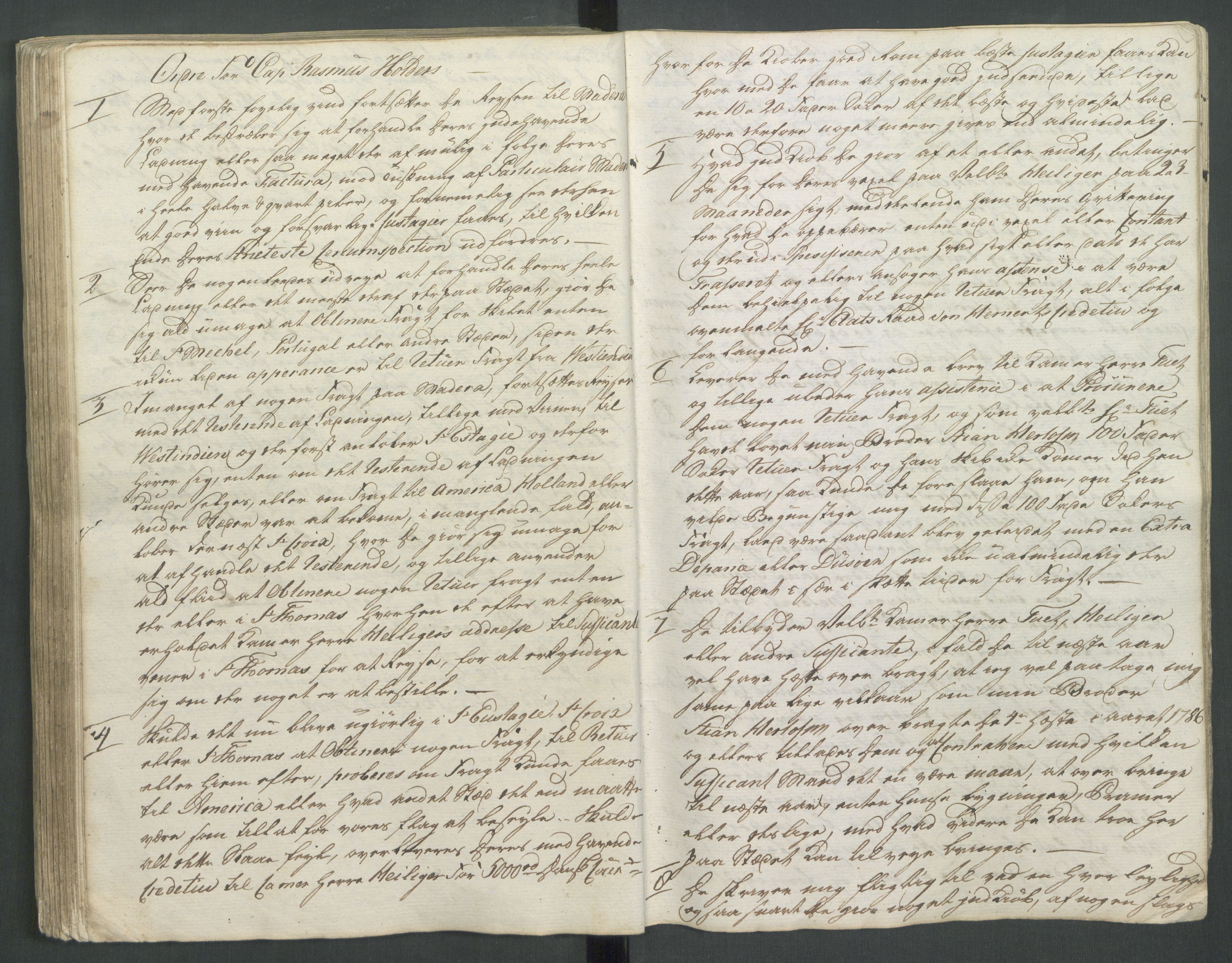 Samling av forretningsarkiv. A-Å, AAKS/PA-1060/F/Fa/L0125: Herlofson,Hans. Kopibok, 1785-1788, s. 161