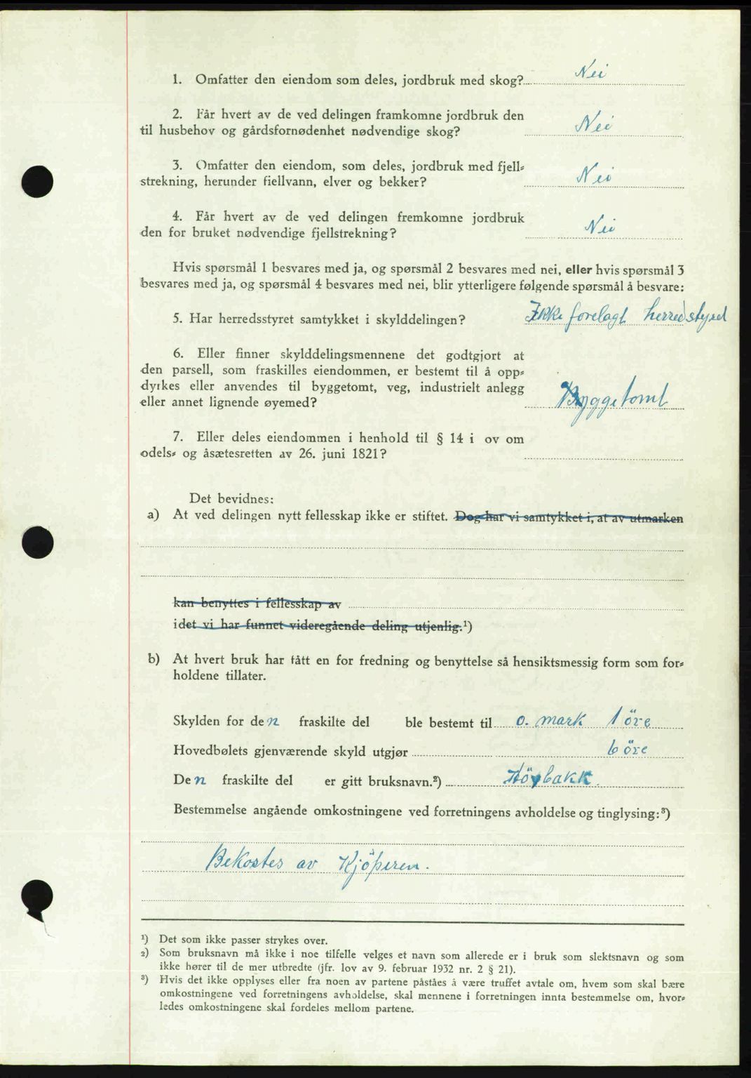 Romsdal sorenskriveri, AV/SAT-A-4149/1/2/2C: Pantebok nr. A22, 1947-1947, Dagboknr: 272/1947