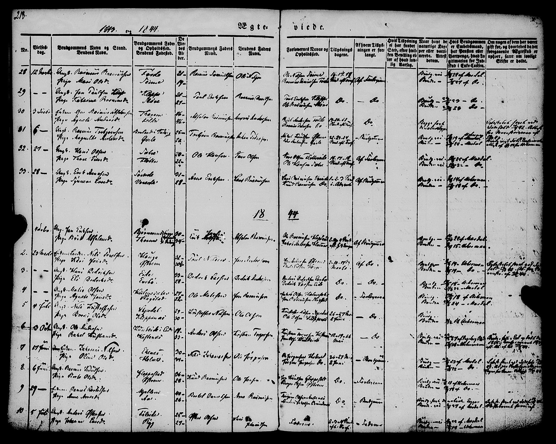 Gloppen sokneprestembete, SAB/A-80101/H/Haa/Haaa/L0008: Ministerialbok nr. A 8, 1837-1855, s. 218