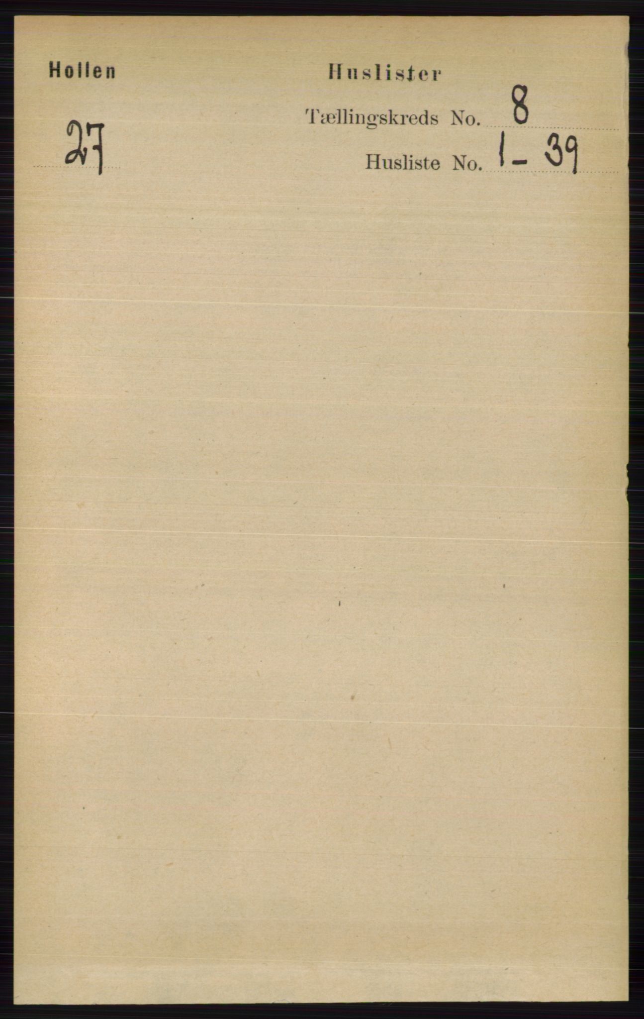 RA, Folketelling 1891 for 0819 Holla herred, 1891, s. 3608