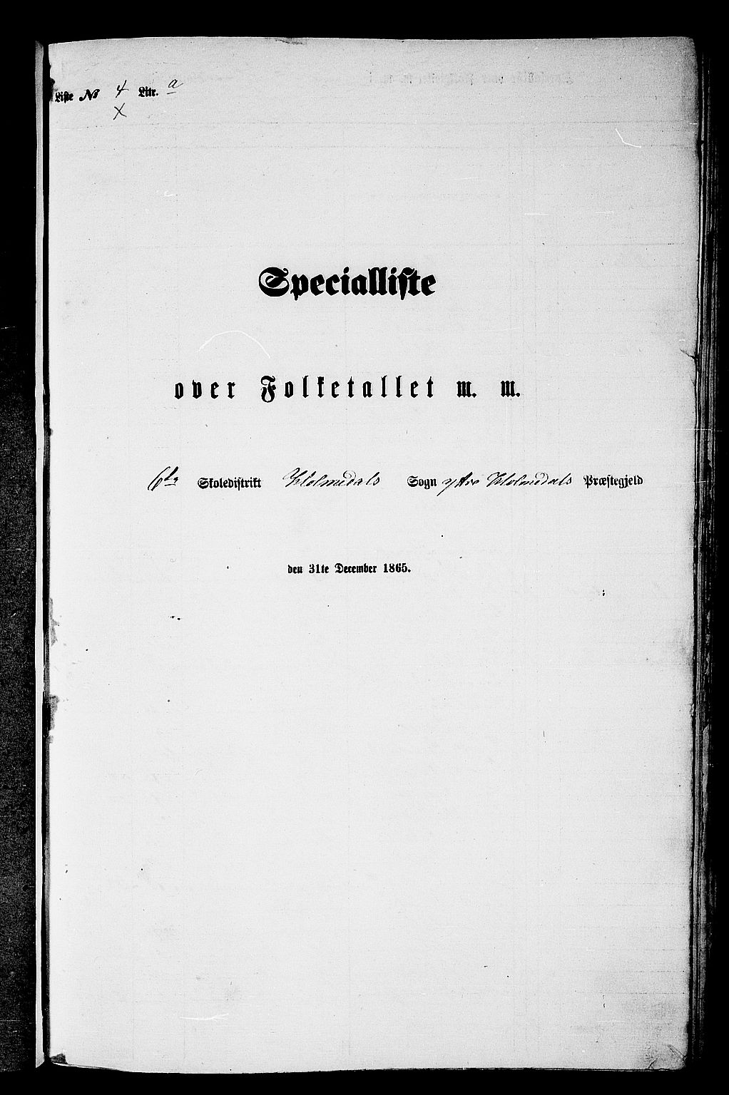 RA, Folketelling 1865 for 1429P Ytre Holmedal prestegjeld, 1865, s. 59