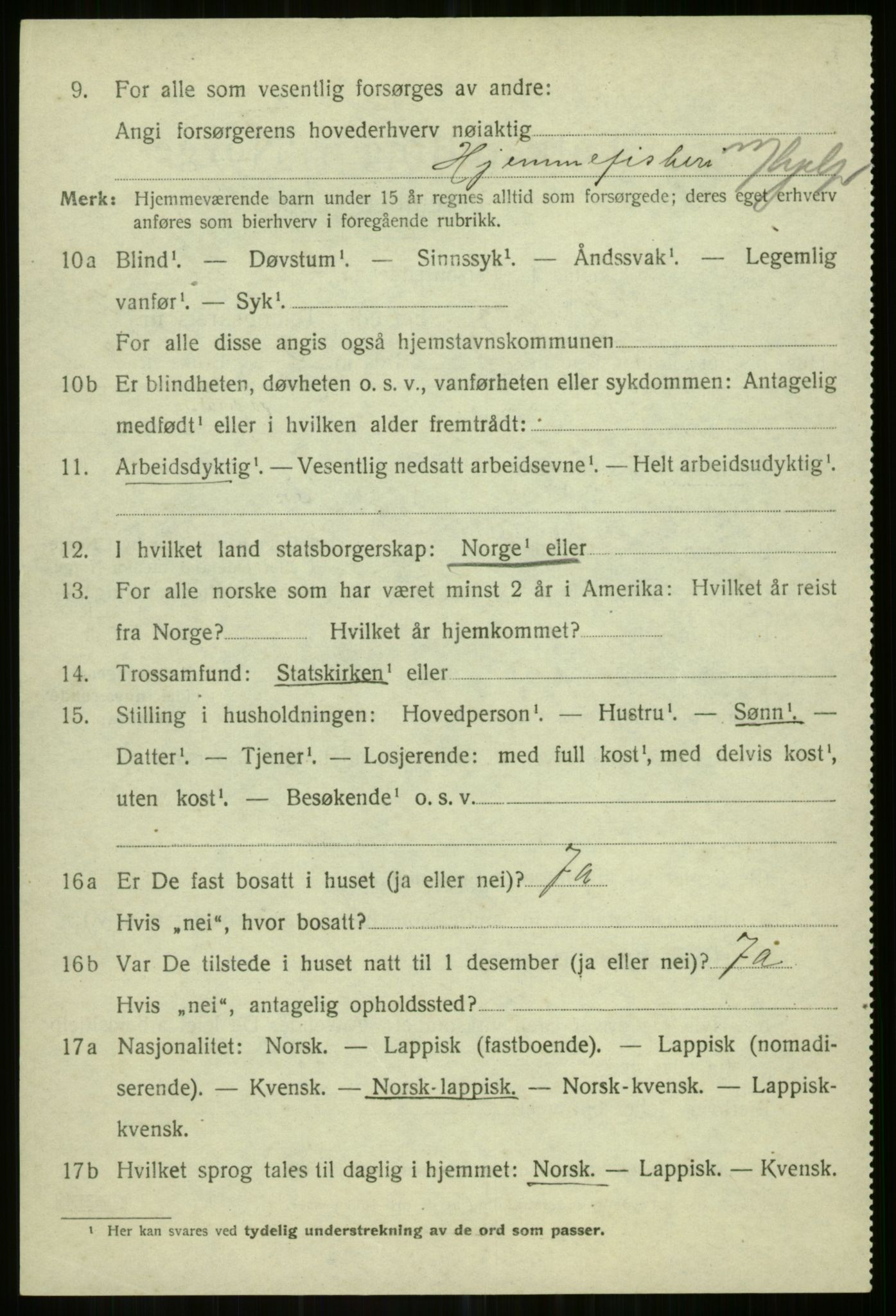 SATØ, Folketelling 1920 for 1935 Helgøy herred, 1920, s. 1176
