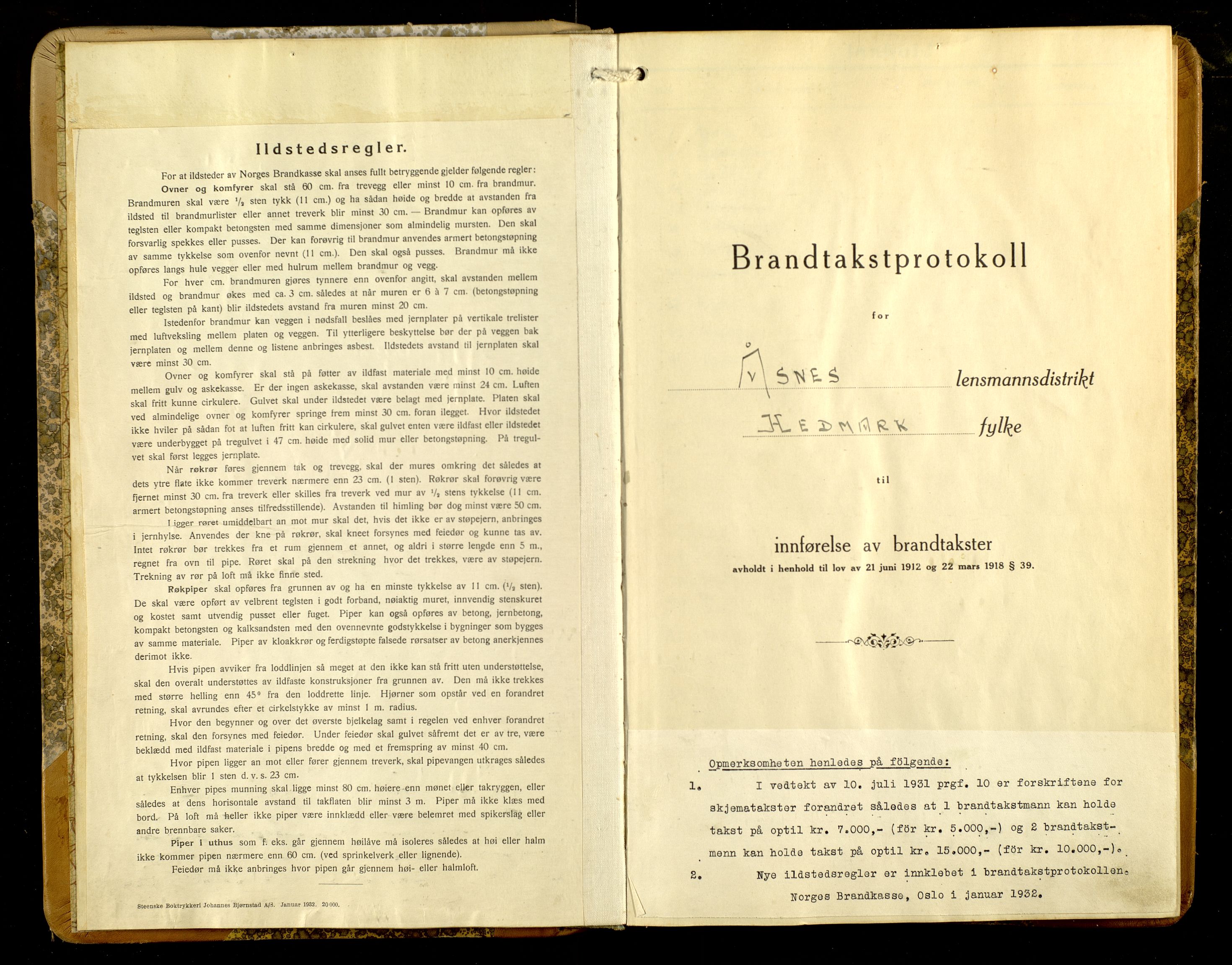 Norges Brannkasse, Åsnes, AV/SAH-NBRANÅ-018/F/L0022: Branntakstprotokoll, 1934-1937