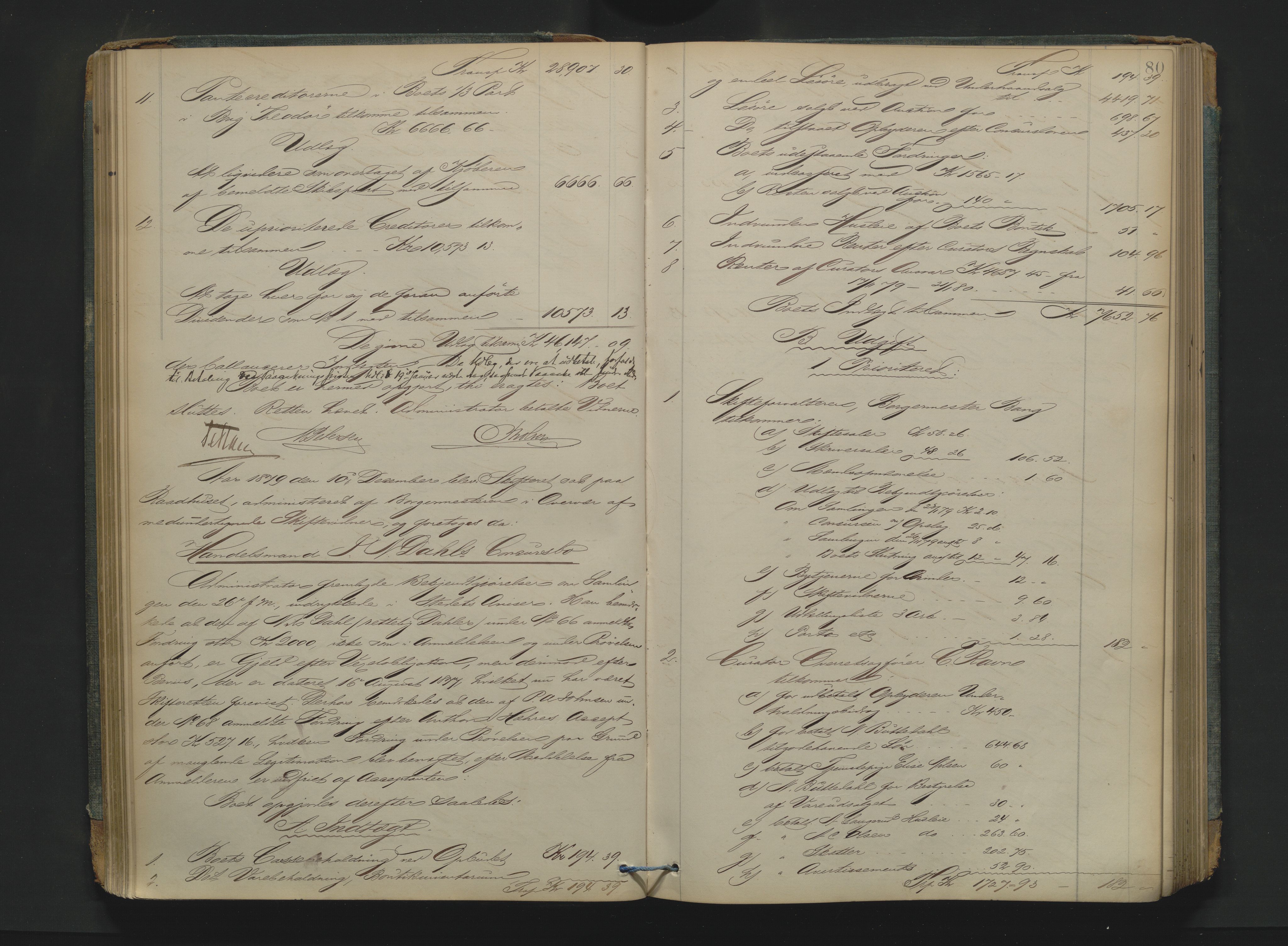 Drammen byfogd, AV/SAKO-A-222/H/Hb/Hbd/Hbda/L0004: Skifteutlodningsprotokoll., 1878-1881, s. 80