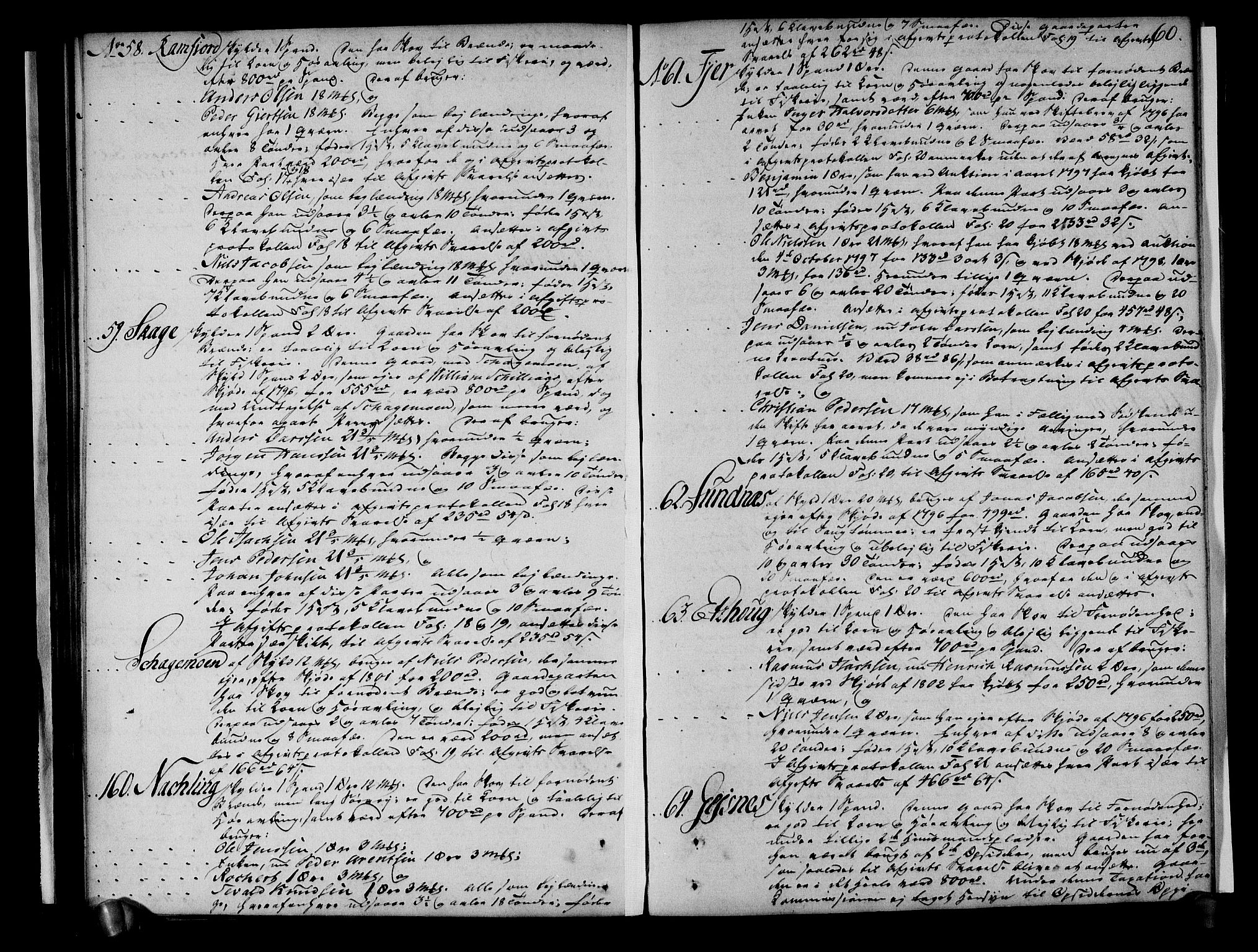 Rentekammeret inntil 1814, Realistisk ordnet avdeling, RA/EA-4070/N/Ne/Nea/L0153: Namdalen fogderi. Deliberasjonsprotokoll, 1803, s. 61