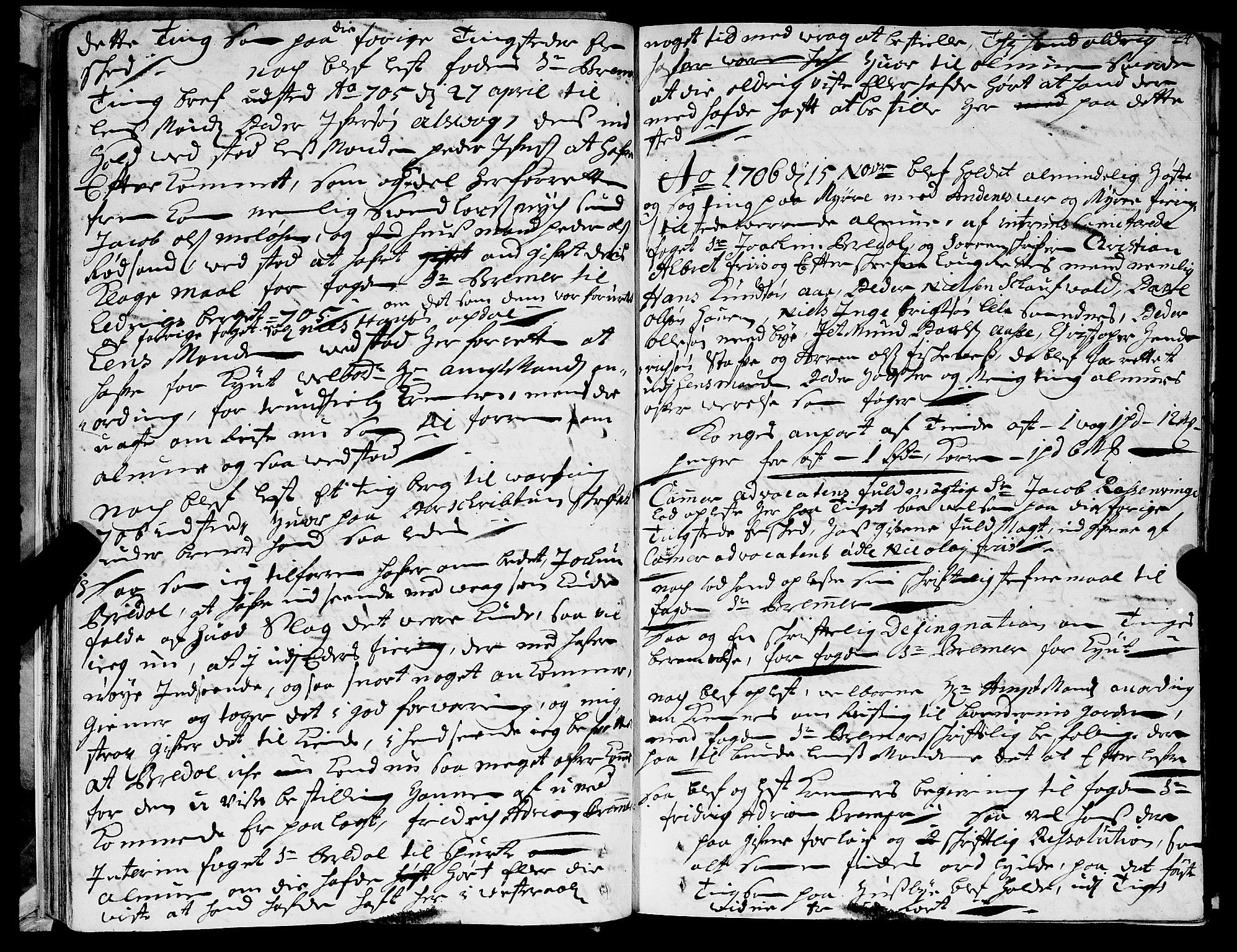 Lofoten sorenskriveri, SAT/A-0017/1/1/1A/L0002: Tingbok, 1706-1715, s. 23b-24a