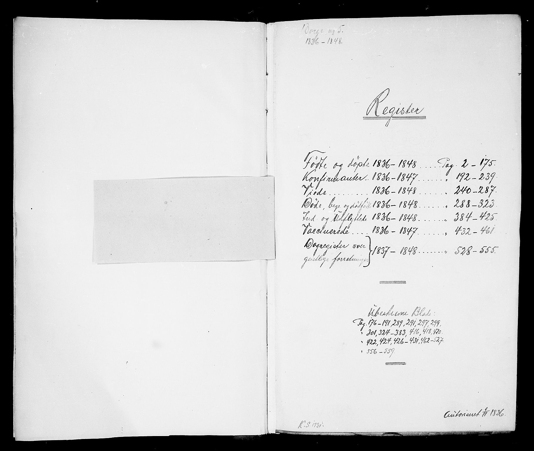 Borge prestekontor Kirkebøker, SAO/A-10903/F/Fa/L0004: Ministerialbok nr. I 4, 1836-1848
