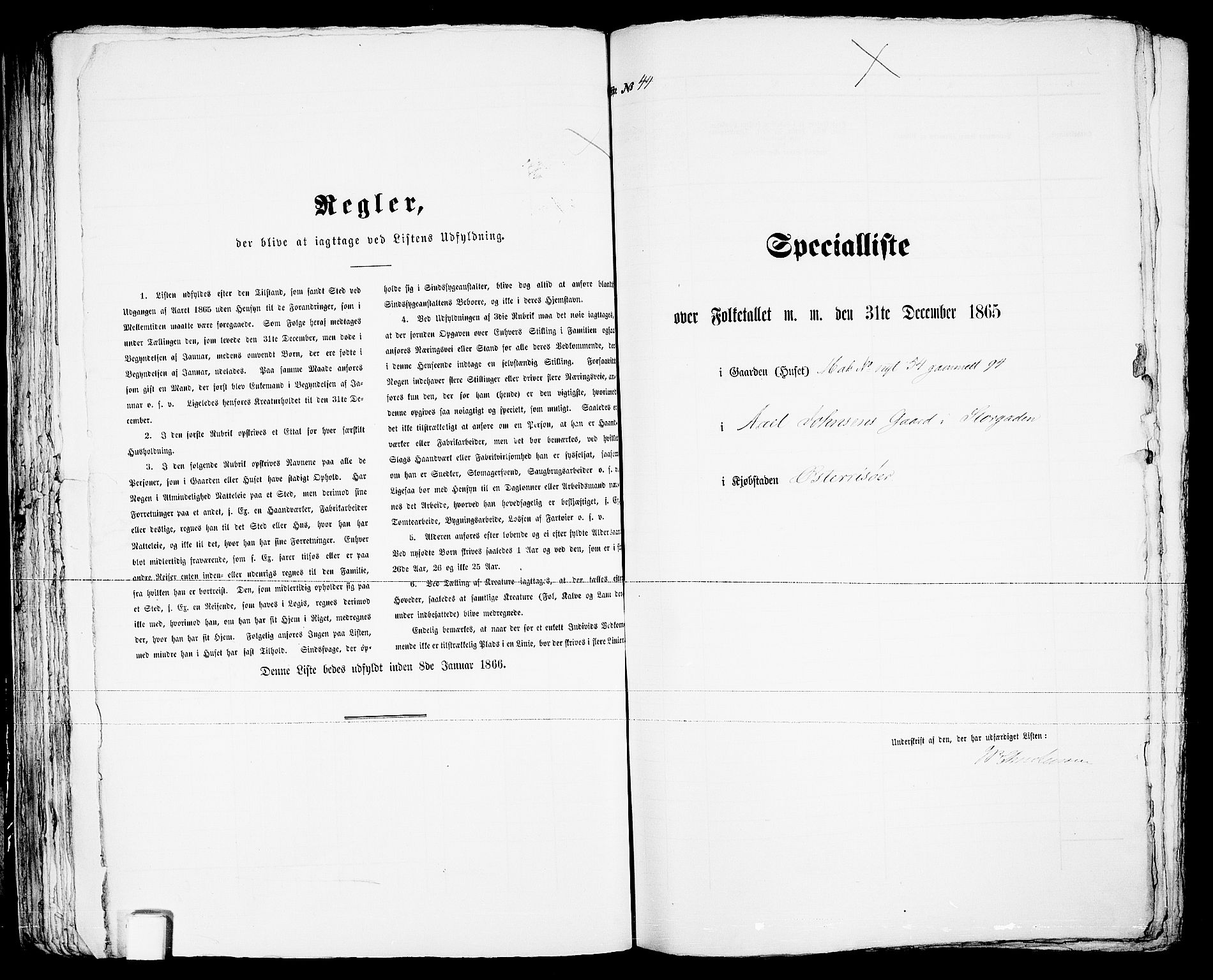 RA, Folketelling 1865 for 0901B Risør prestegjeld, Risør kjøpstad, 1865, s. 95