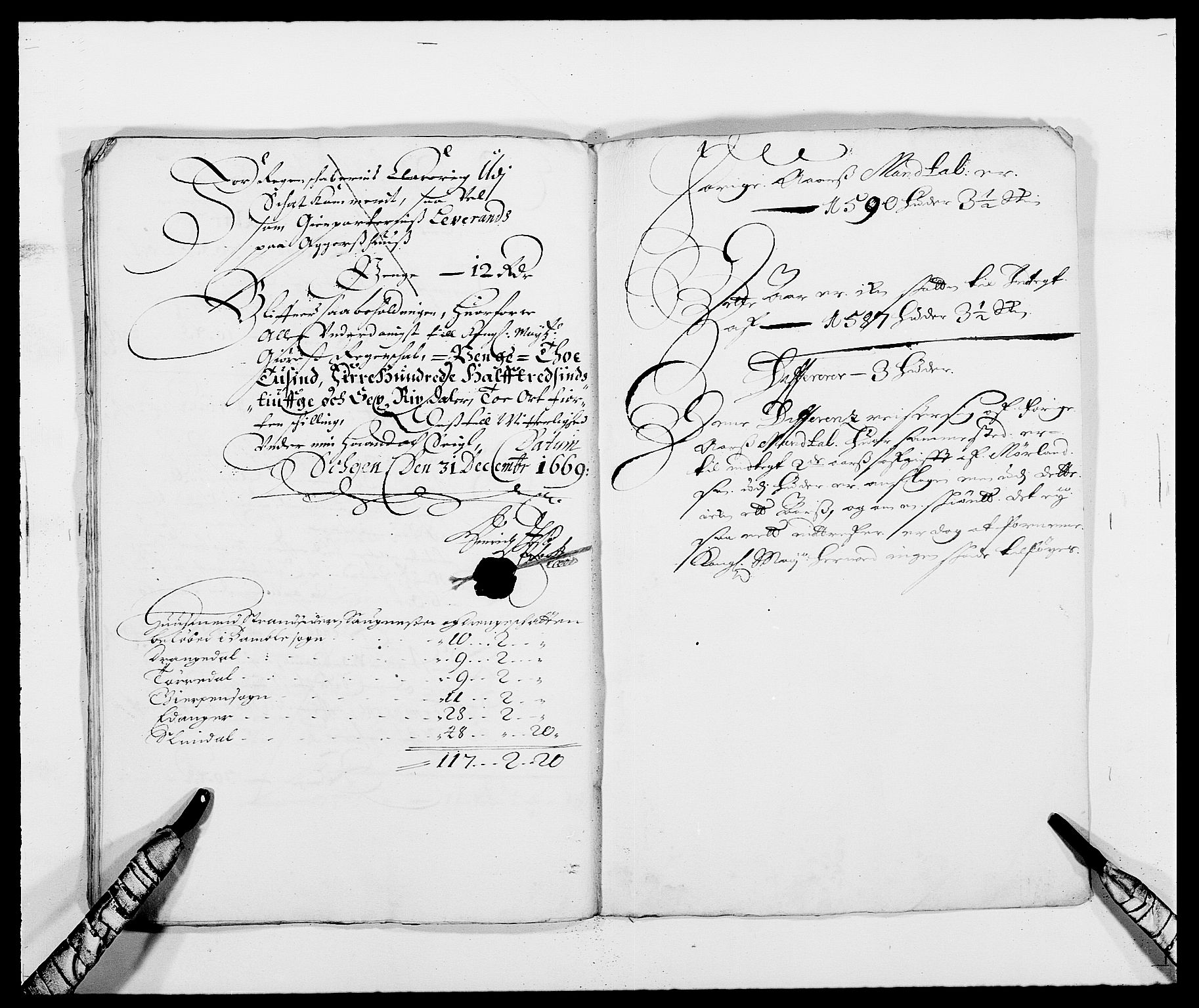 Rentekammeret inntil 1814, Reviderte regnskaper, Fogderegnskap, RA/EA-4092/R34/L2040: Fogderegnskap Bamble, 1662-1669, s. 158
