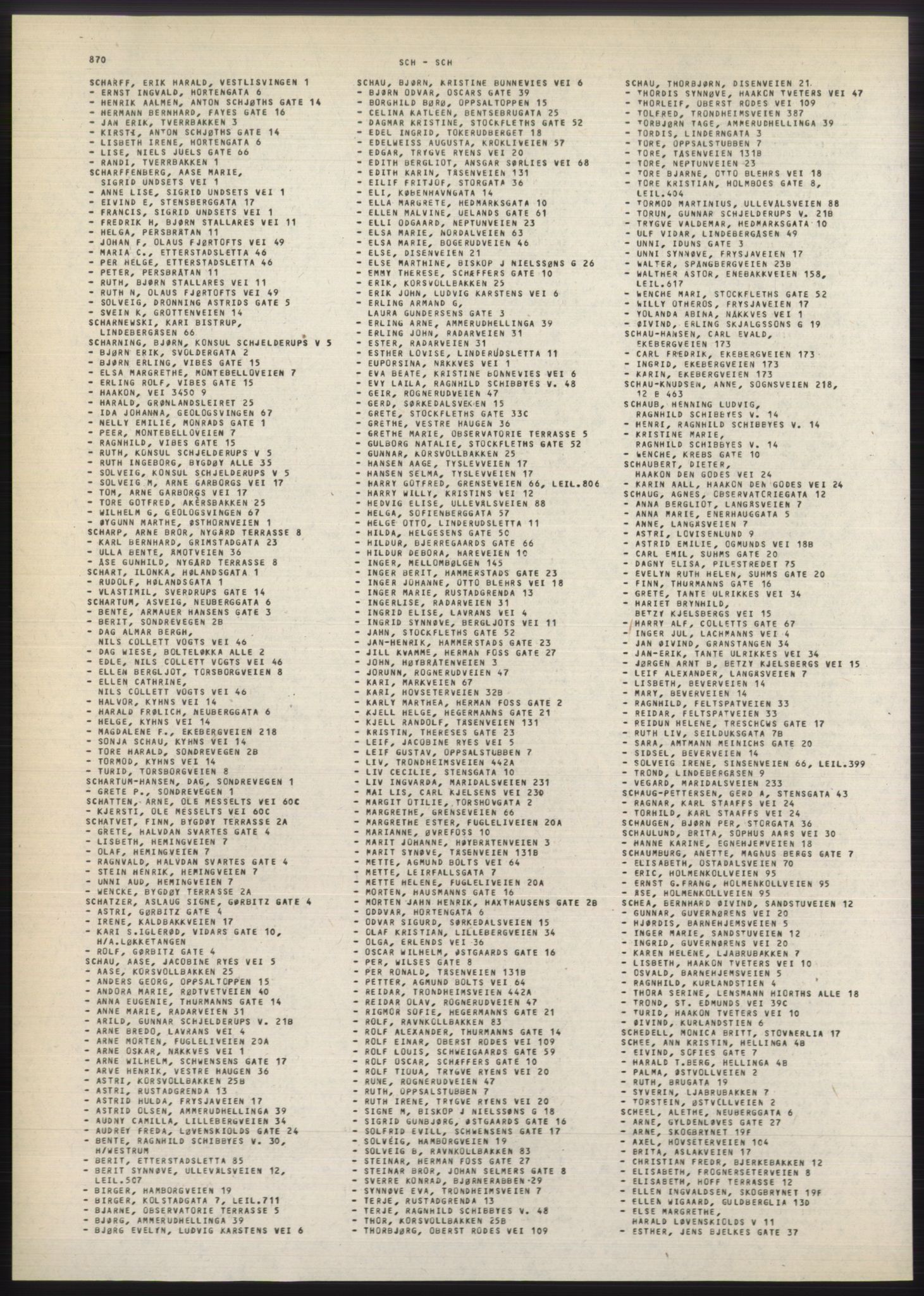 Kristiania/Oslo adressebok, PUBL/-, 1980-1981, s. 870