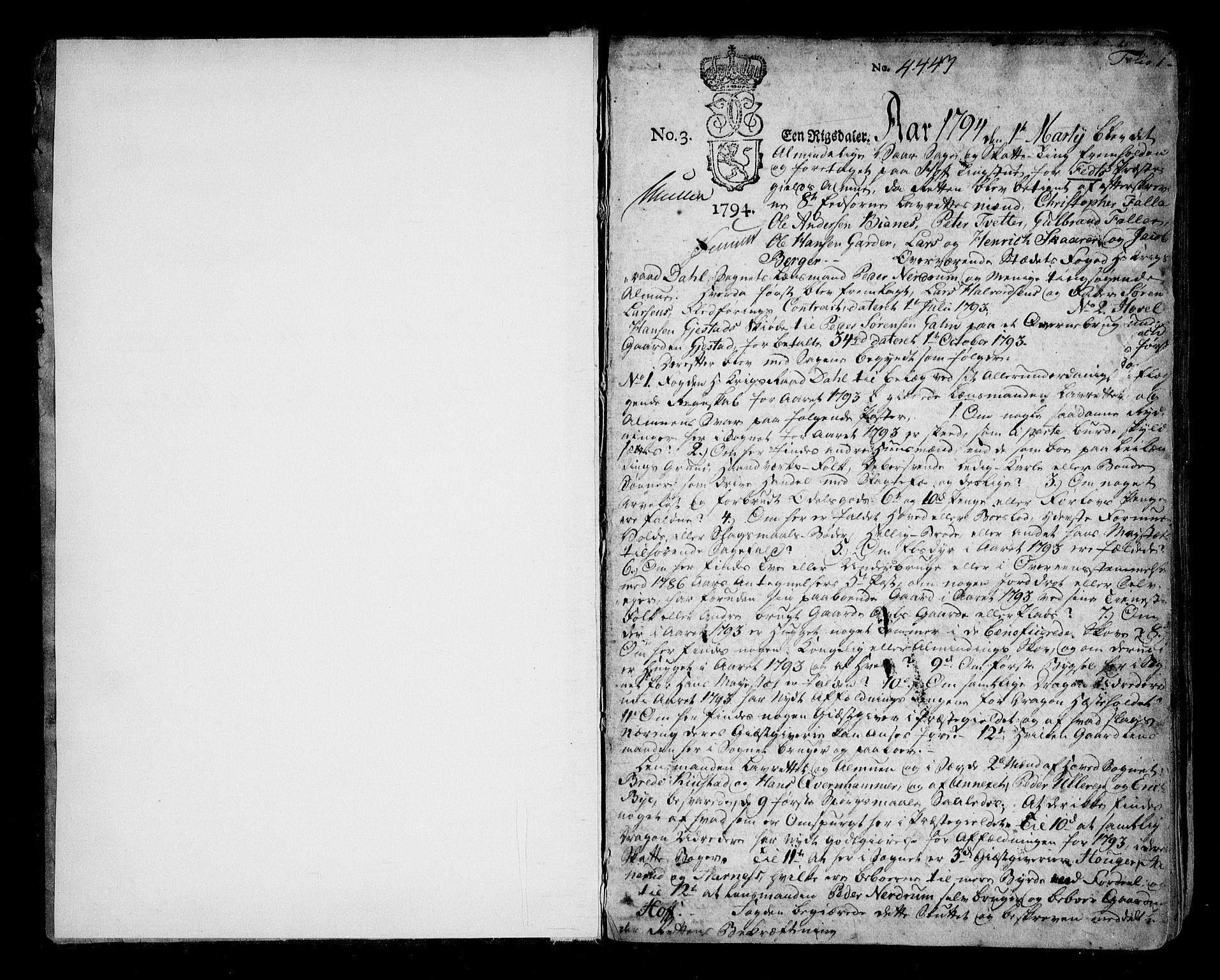 Nedre Romerike sorenskriveri, AV/SAO-A-10469/F/Fb/L0046: Tingbok, 1794-1799, s. 0b-1a