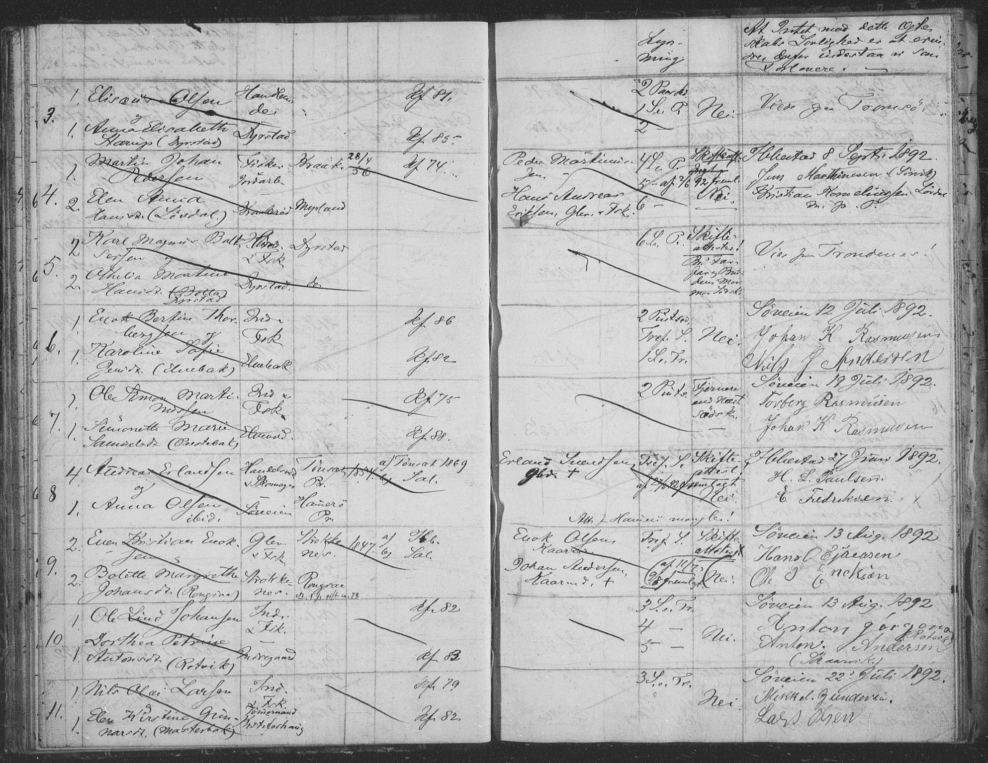 Ibestad sokneprestembete, AV/SATØ-S-0077/I/Ie/L0066: Lysningsprotokoll nr. 66, 1888-1904