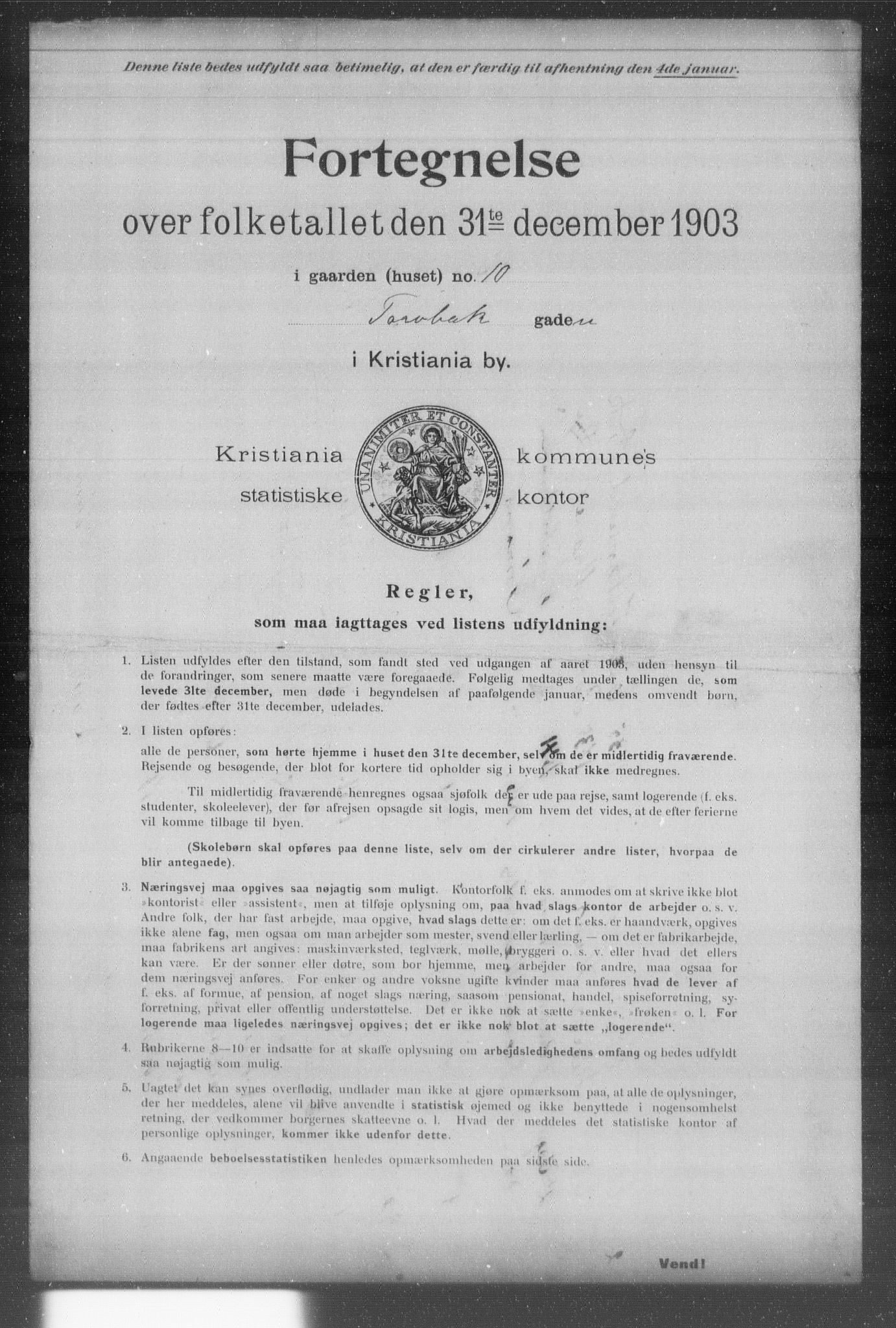 OBA, Kommunal folketelling 31.12.1903 for Kristiania kjøpstad, 1903, s. 22187