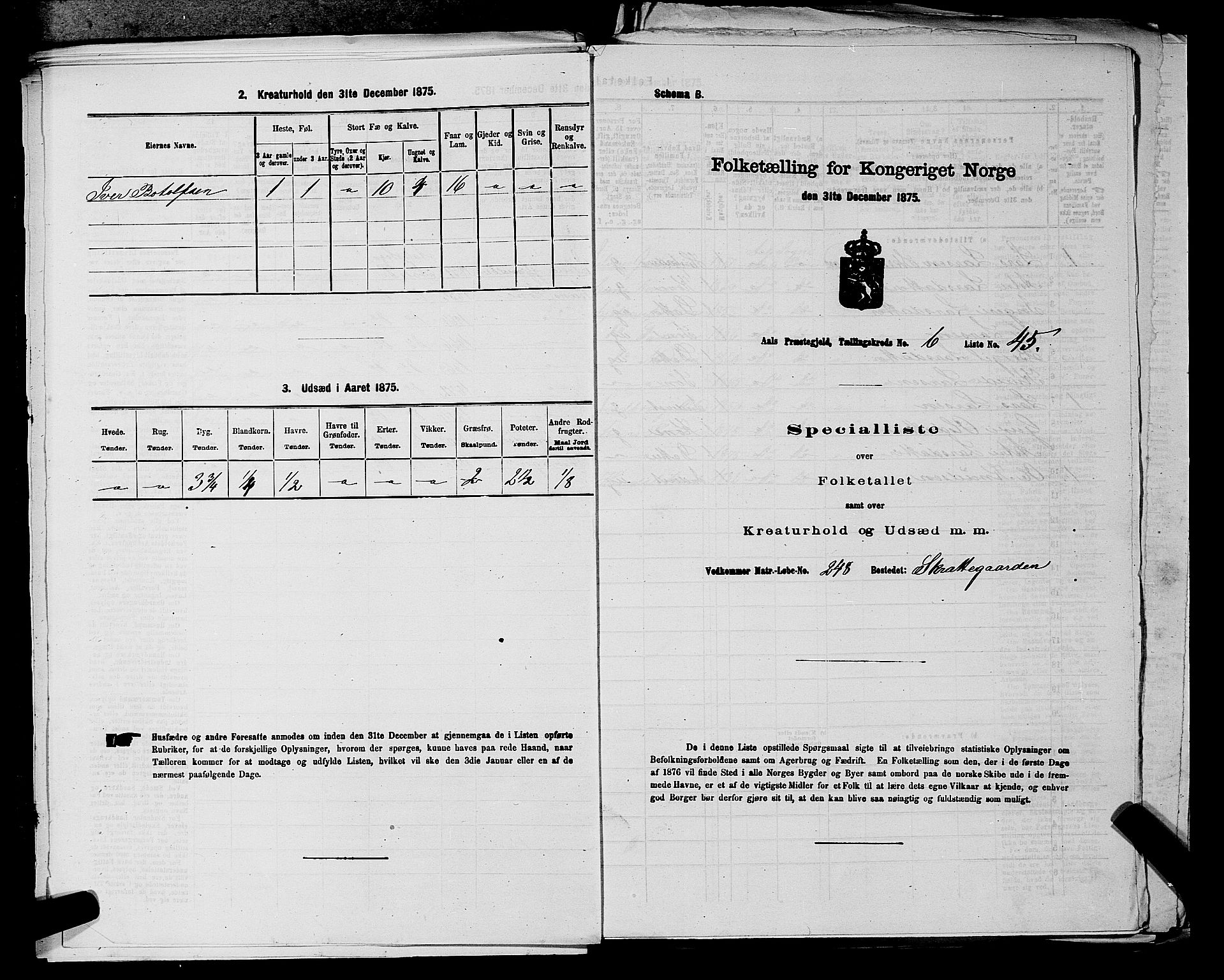 SAKO, Folketelling 1875 for 0619P Ål prestegjeld, 1875, s. 830