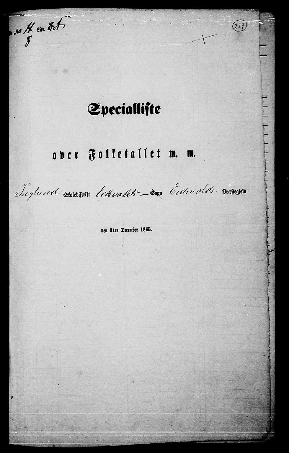 RA, Folketelling 1865 for 0237P Eidsvoll prestegjeld, 1865, s. 204