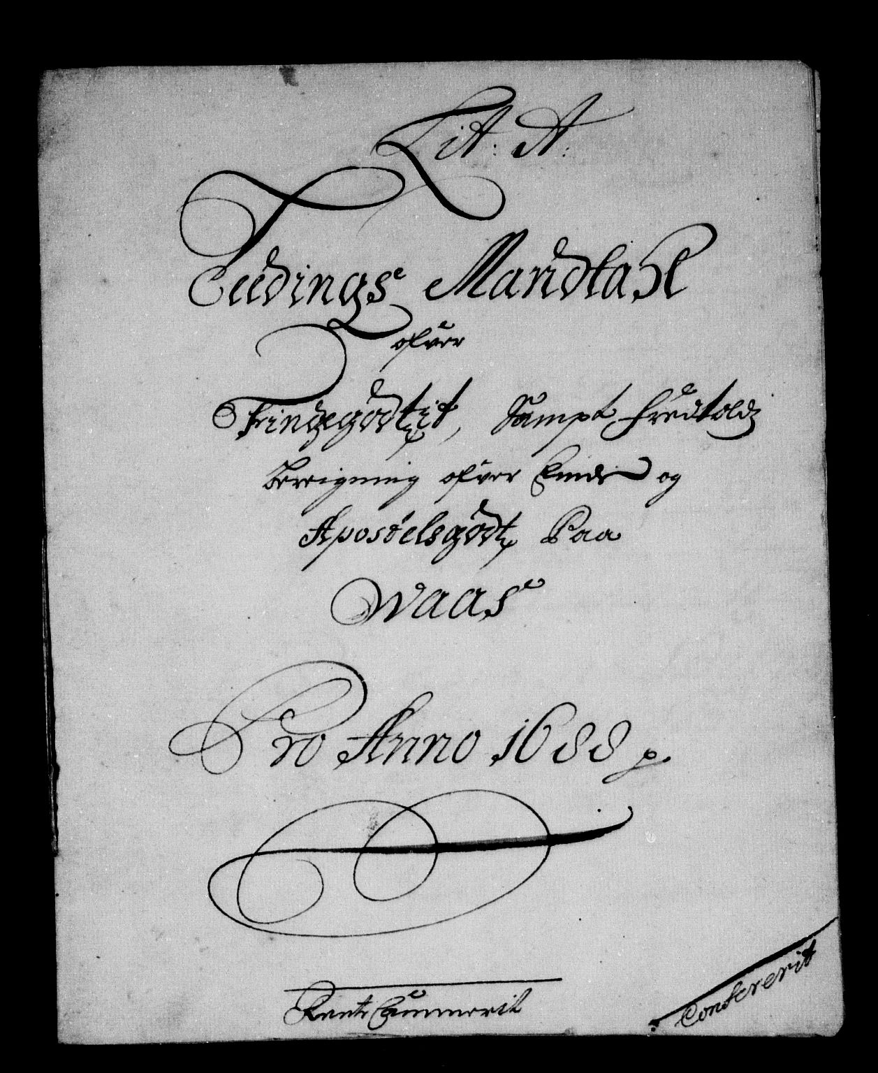 Rentekammeret inntil 1814, Reviderte regnskaper, Stiftamtstueregnskaper, Bergen stiftamt, AV/RA-EA-6043/R/Rc/L0086: Bergen stiftamt, 1688