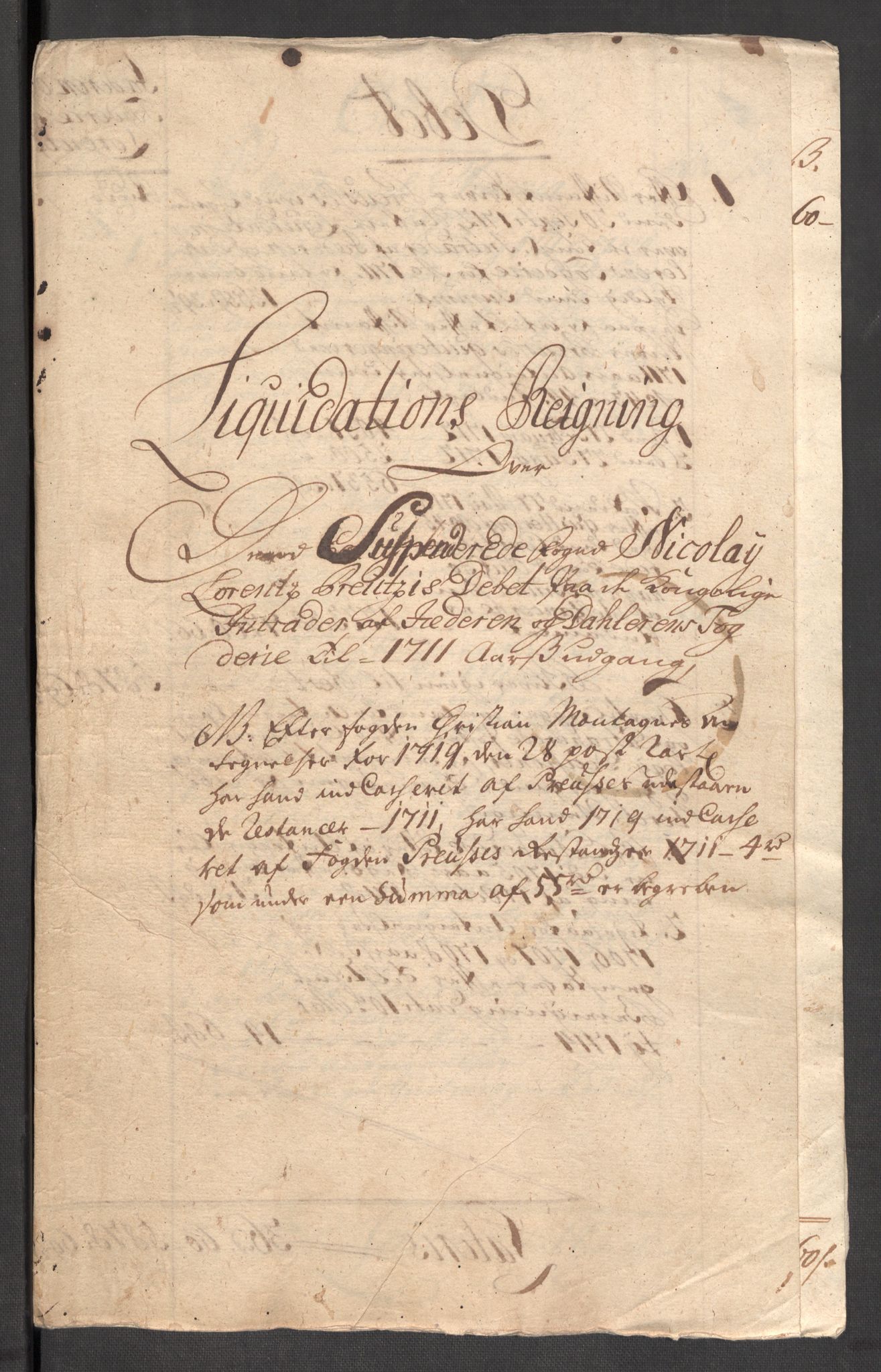 Rentekammeret inntil 1814, Reviderte regnskaper, Fogderegnskap, AV/RA-EA-4092/R46/L2736: Fogderegnskap Jæren og Dalane, 1711, s. 270