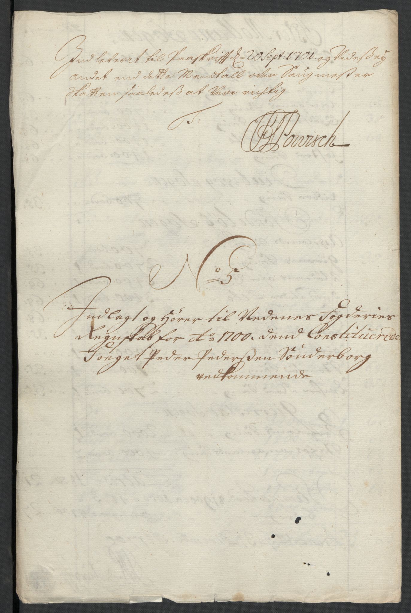 Rentekammeret inntil 1814, Reviderte regnskaper, Fogderegnskap, RA/EA-4092/R39/L2315: Fogderegnskap Nedenes, 1700-1701, s. 41