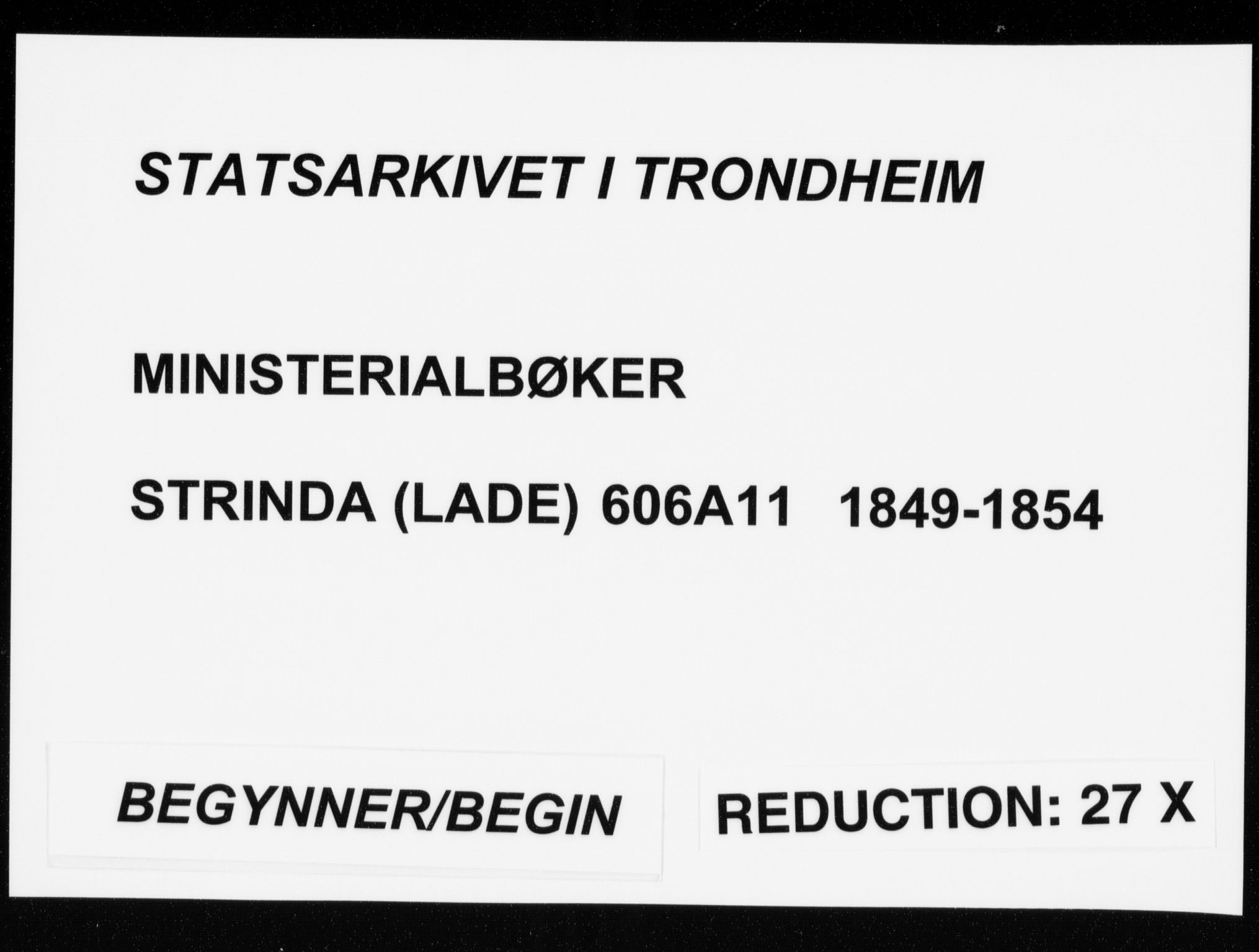 Ministerialprotokoller, klokkerbøker og fødselsregistre - Sør-Trøndelag, SAT/A-1456/606/L0296: Lysningsprotokoll nr. 606A11, 1849-1854