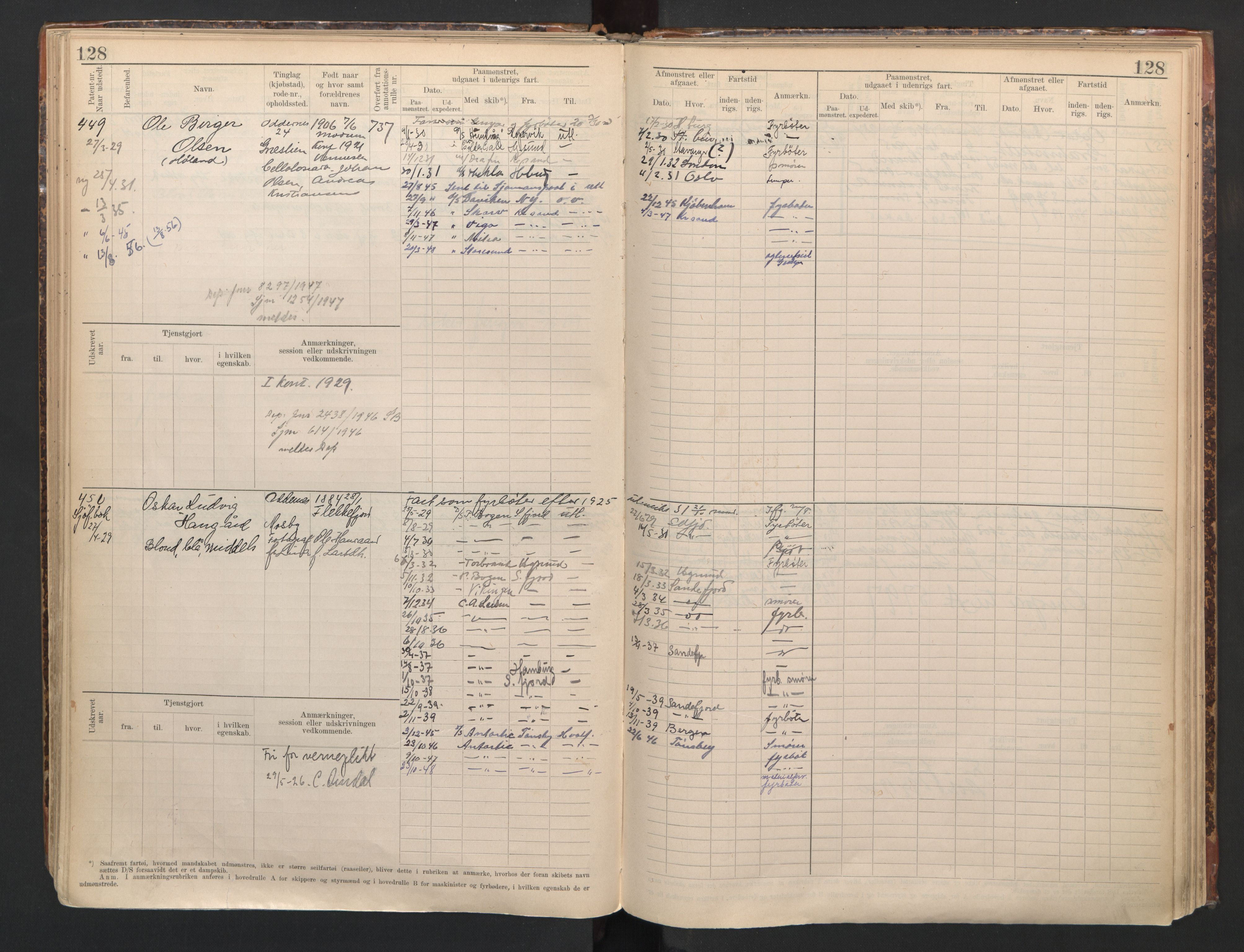 Kristiansand mønstringskrets, SAK/2031-0015/F/Fb/L0012: Hovedrulle B nr 195-603, I-19, 1910-1948, s. 139