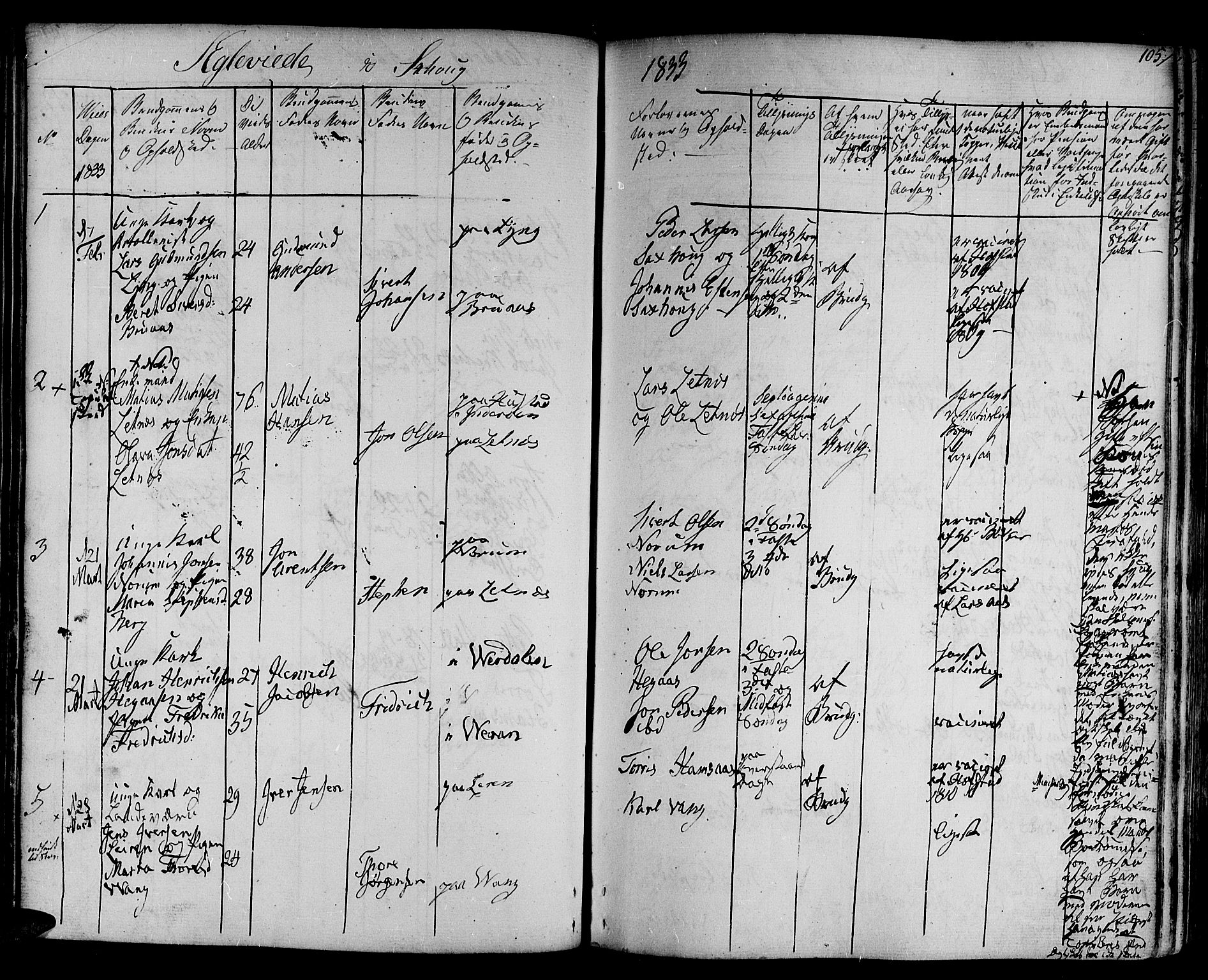 Ministerialprotokoller, klokkerbøker og fødselsregistre - Nord-Trøndelag, SAT/A-1458/730/L0277: Ministerialbok nr. 730A06 /1, 1830-1839, s. 105