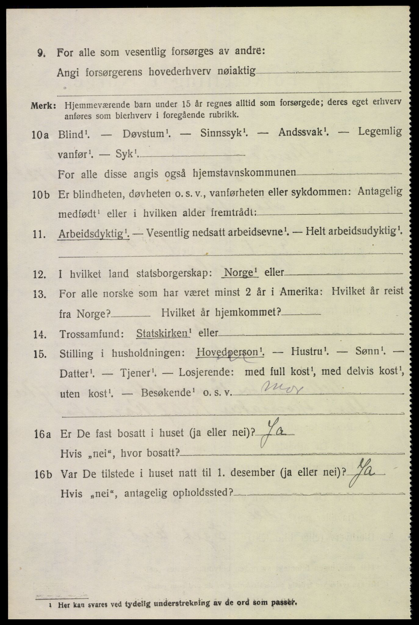 SAK, Folketelling 1920 for 1014 Vennesla herred, 1920, s. 4821