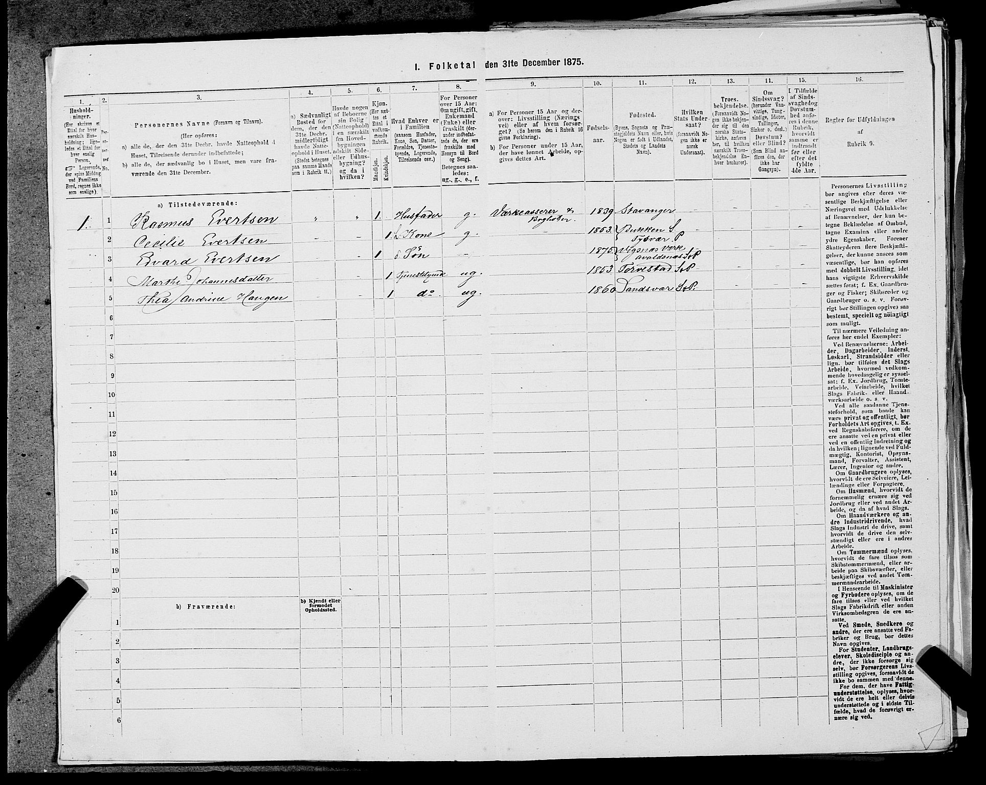 SAST, Folketelling 1875 for 1147L Avaldsnes prestegjeld, Avaldsnes sokn og Kopervik landsokn, 1875, s. 487