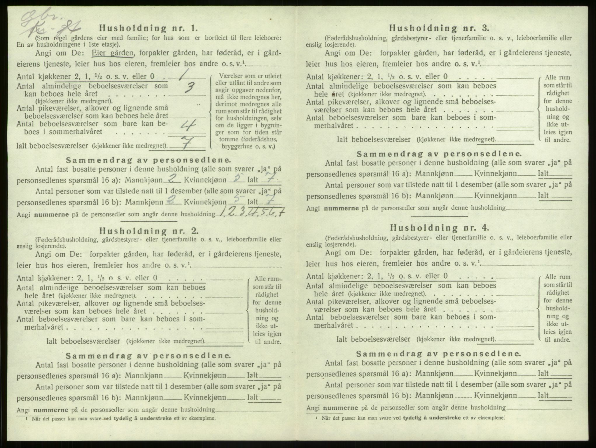 SAB, Folketelling 1920 for 1437 Kinn herred, 1920, s. 253