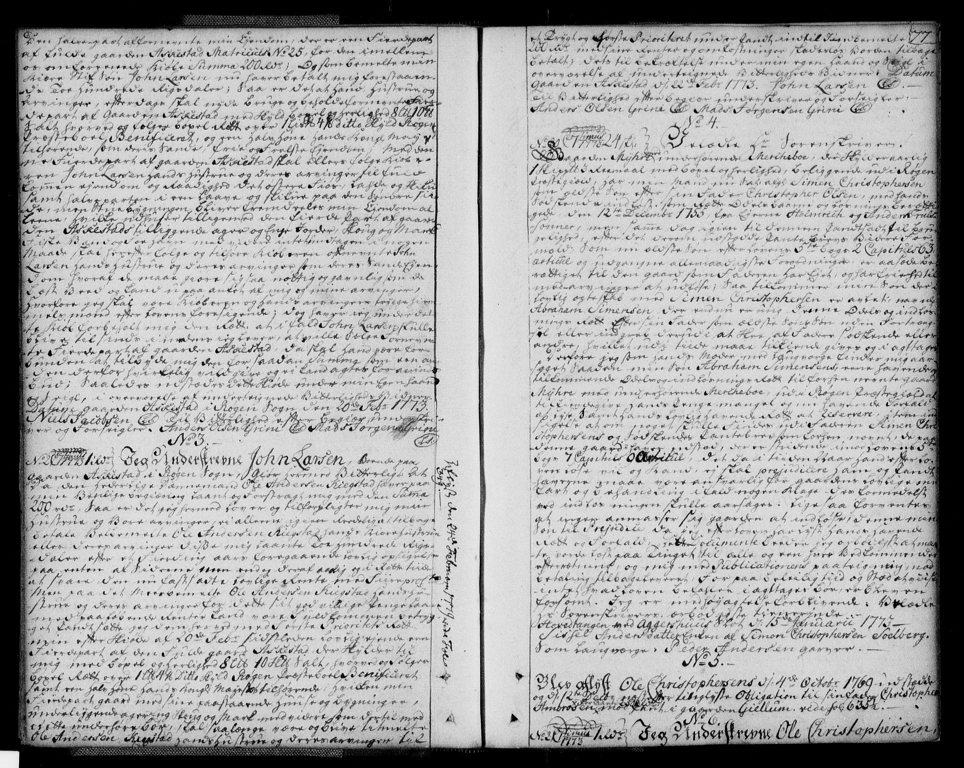 Lier, Røyken og Hurum sorenskriveri, SAKO/A-89/G/Ga/Gaa/L0004a: Pantebok nr. IVa, 1771-1779, s. 77