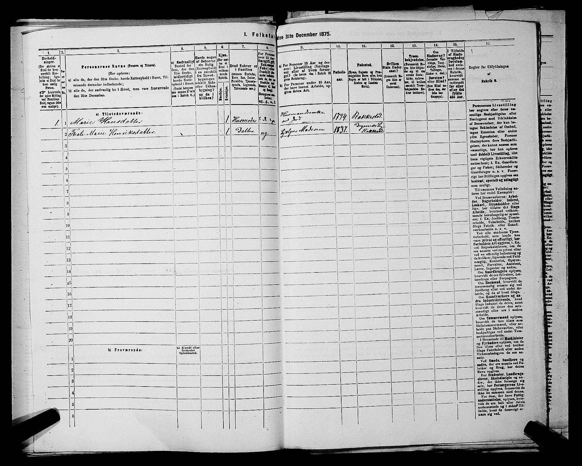 RA, Folketelling 1875 for 0128P Rakkestad prestegjeld, 1875, s. 919