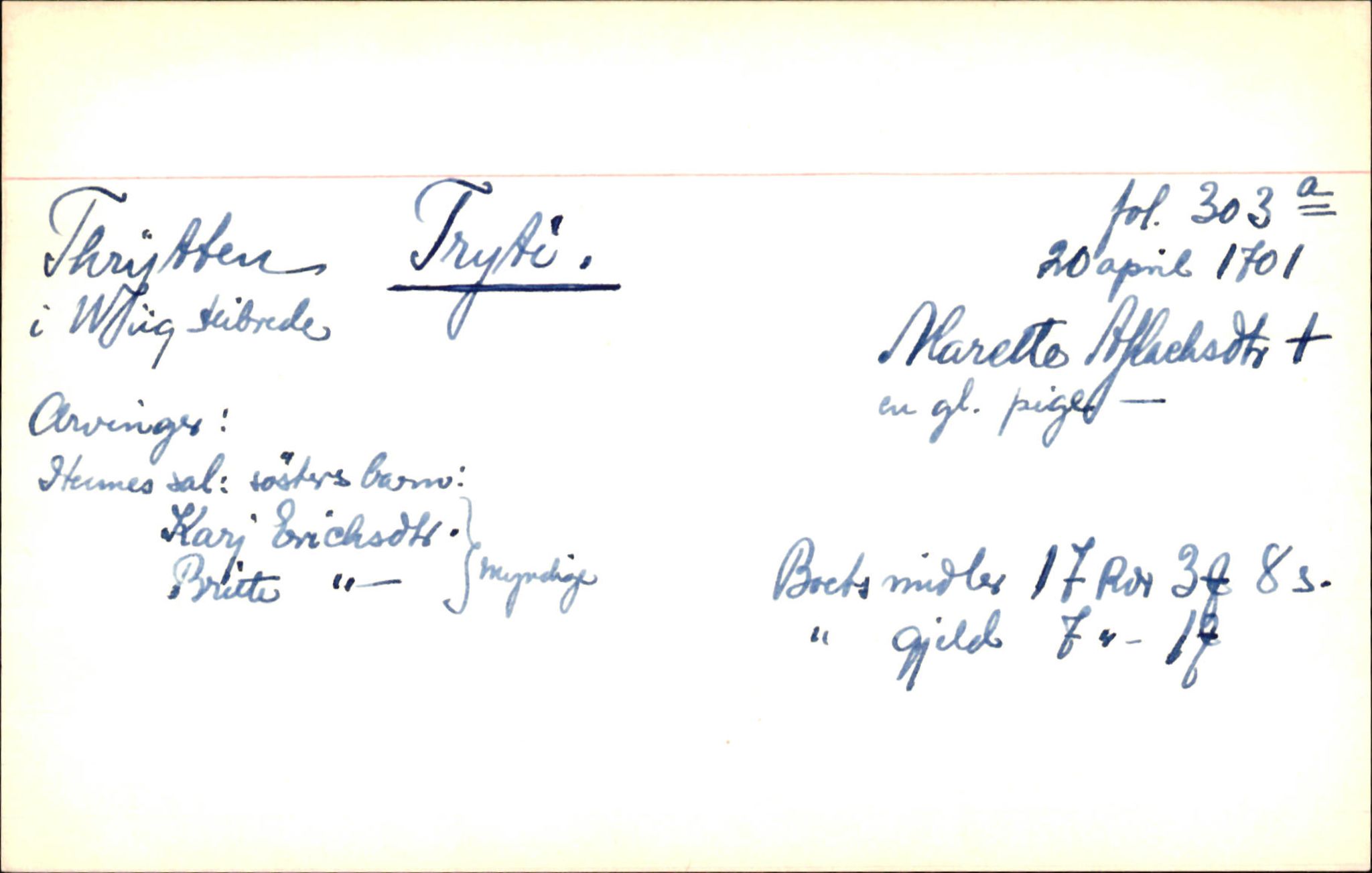 Skiftekort ved Statsarkivet i Bergen, SAB/SKIFTEKORT/006/L0001: Skifteprotokoll nr. 1-2, 1698-1720, s. 207