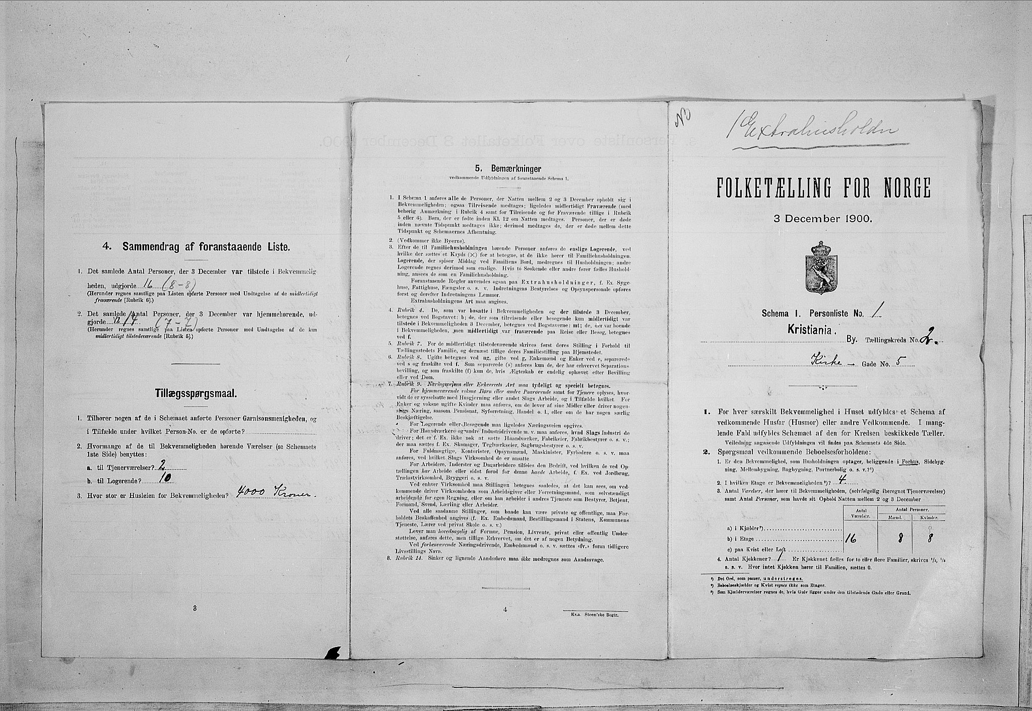 SAO, Folketelling 1900 for 0301 Kristiania kjøpstad, 1900, s. 45672