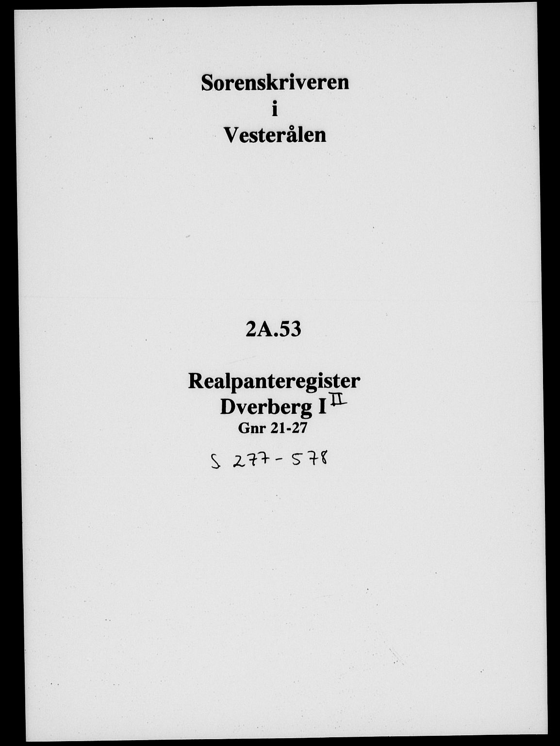 Vesterålen sorenskriveri, SAT/A-4180/1/2/2A/L0053: Panteregister nr. 53II