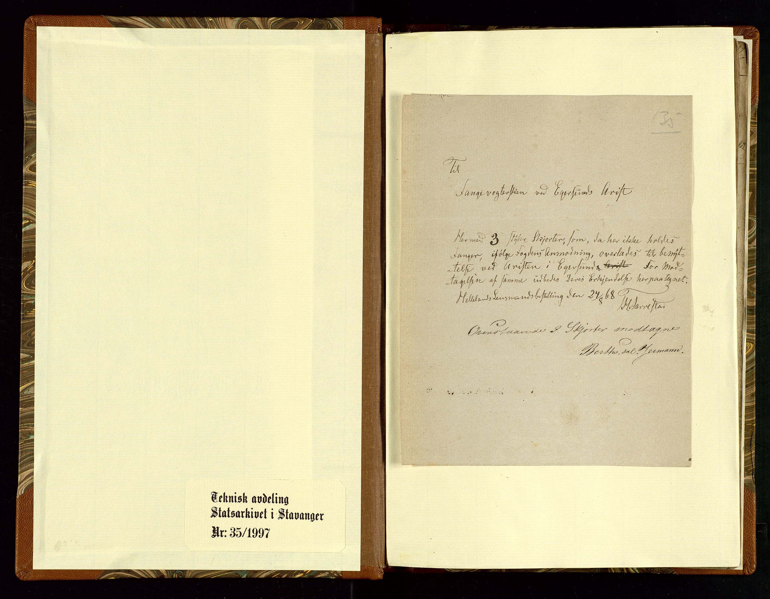 Helleland lensmannskontor, AV/SAST-A-100209/Ya/L0003: Diverseprotokoll, 1842-1960