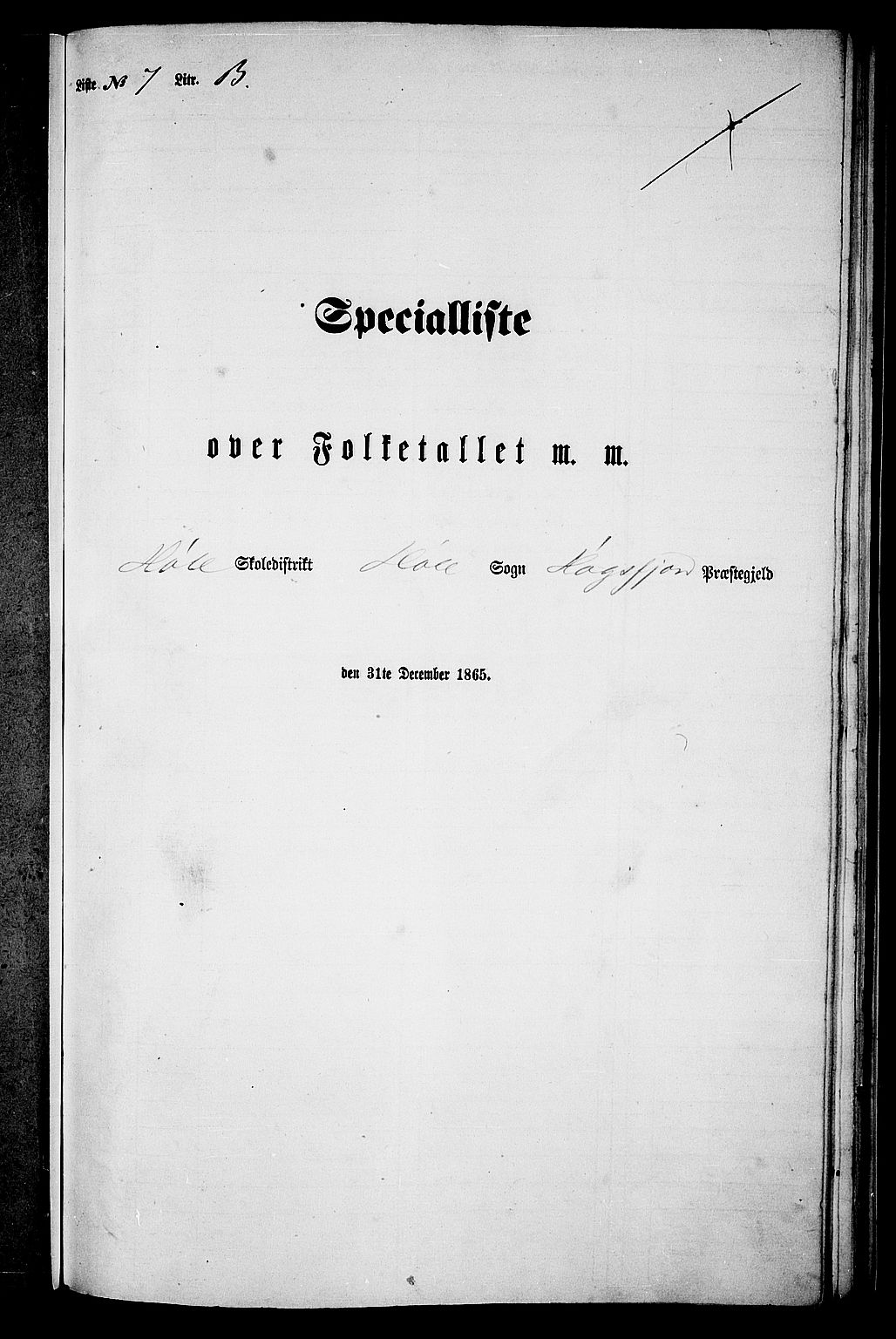 RA, Folketelling 1865 for 1128P Høgsfjord prestegjeld, 1865, s. 110