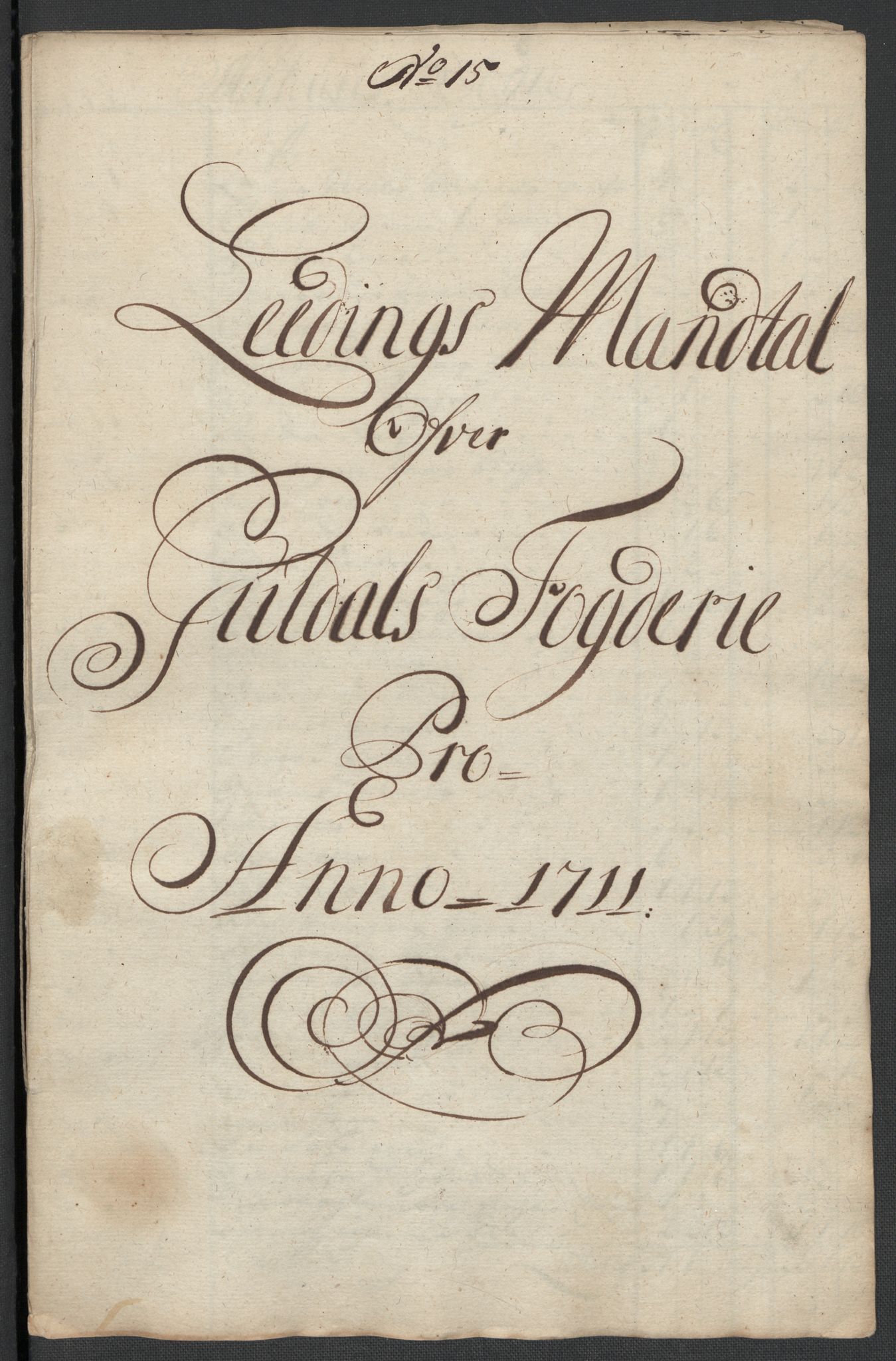 Rentekammeret inntil 1814, Reviderte regnskaper, Fogderegnskap, RA/EA-4092/R60/L3961: Fogderegnskap Orkdal og Gauldal, 1711, s. 388