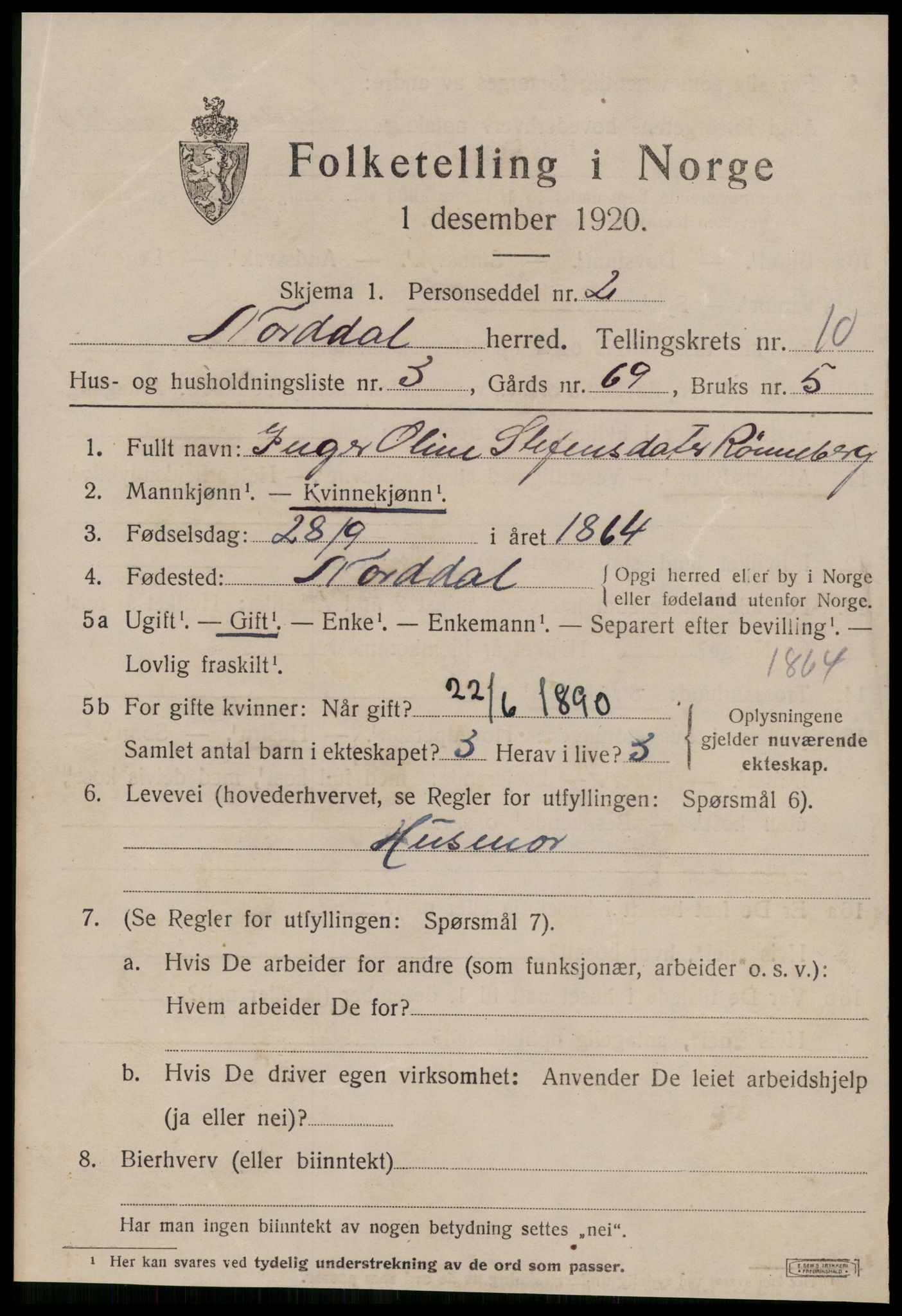 SAT, Folketelling 1920 for 1524 Norddal herred, 1920, s. 5383
