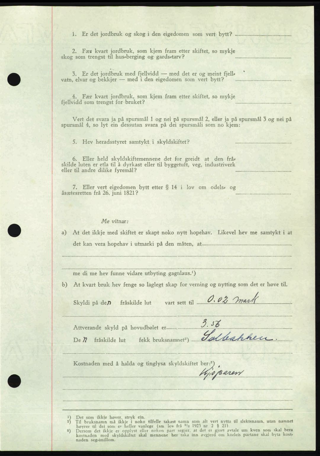 Nordmøre sorenskriveri, AV/SAT-A-4132/1/2/2Ca: Pantebok nr. A110, 1948-1949, Dagboknr: 3468/1948