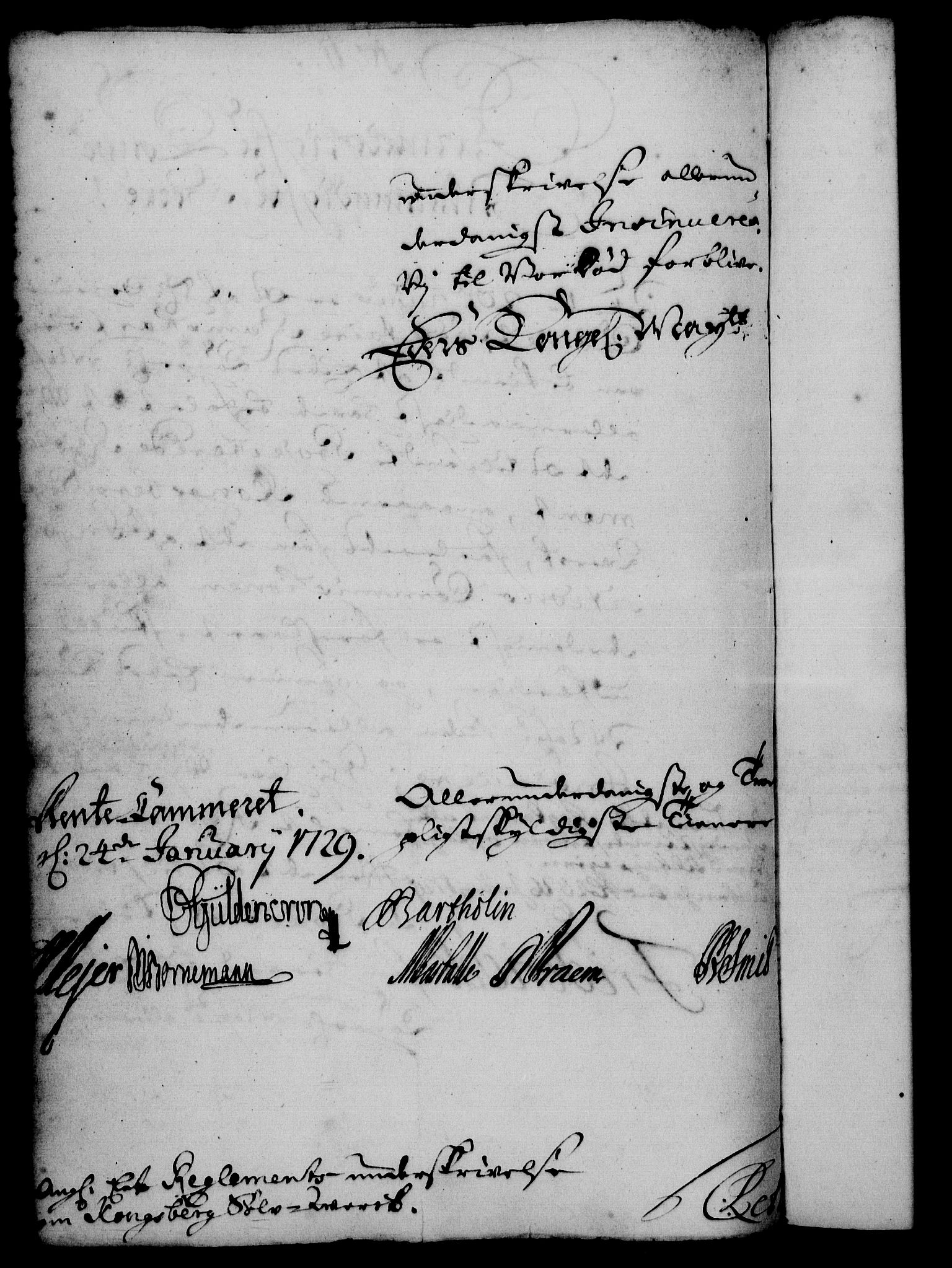 Rentekammeret, Kammerkanselliet, RA/EA-3111/G/Gf/Gfa/L0012: Norsk relasjons- og resolusjonsprotokoll (merket RK 52.12), 1729, s. 87