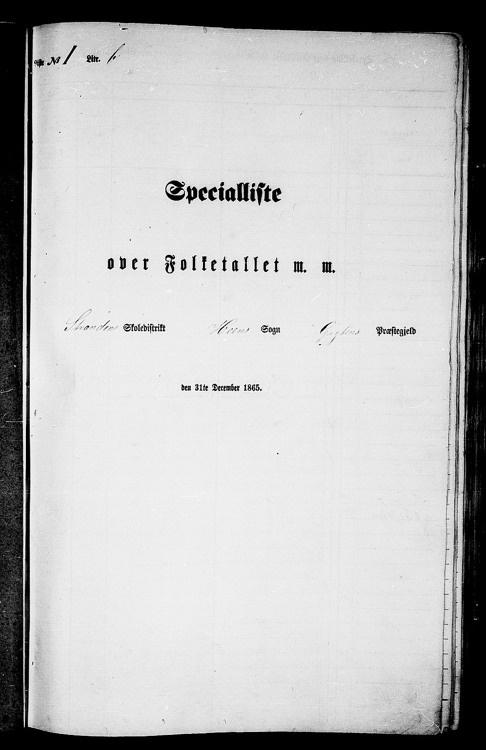 RA, Folketelling 1865 for 1539P Grytten prestegjeld, 1865, s. 24