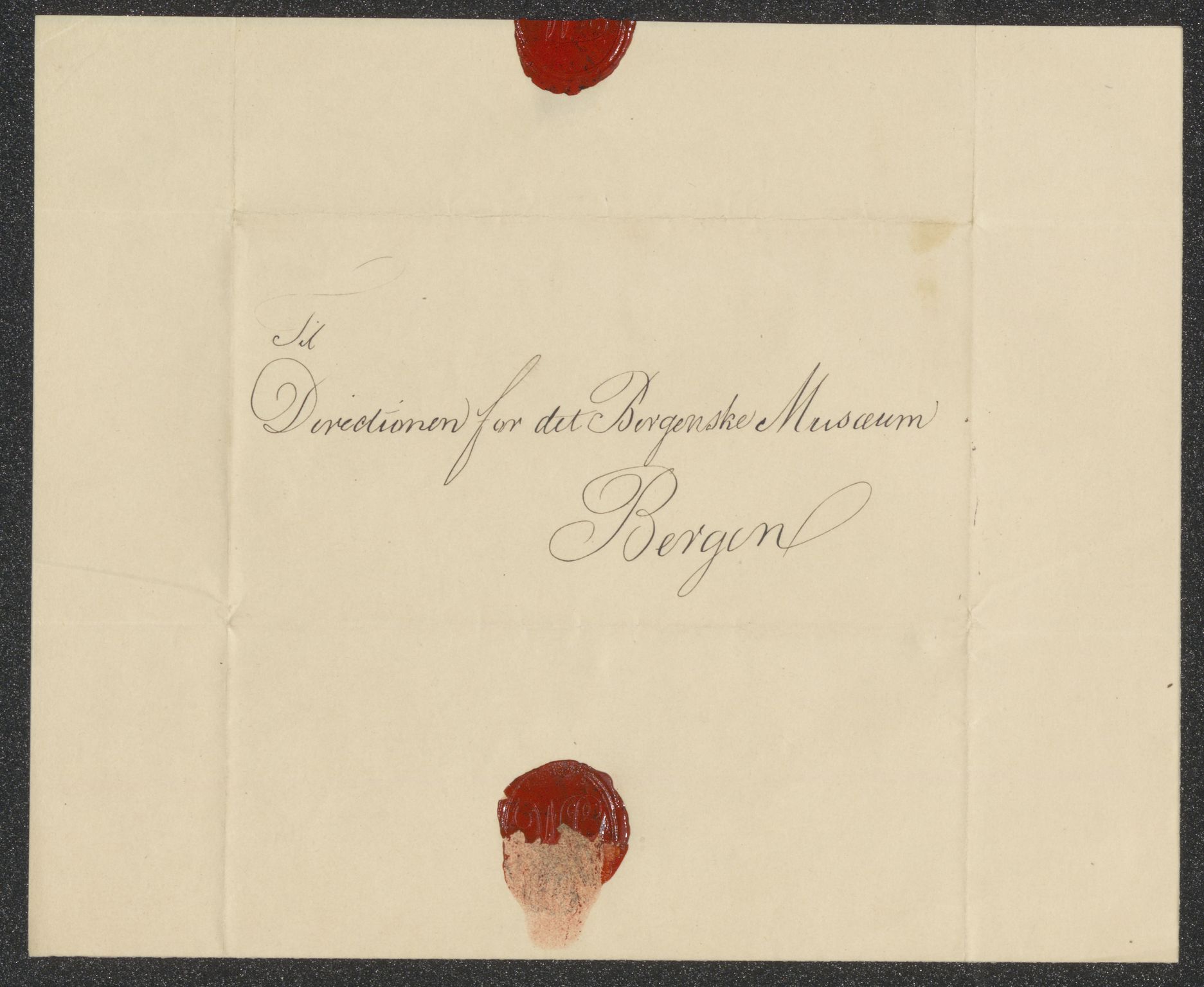 Bergens Museum, UMB/A007/D/Db/L0001/0002: Innkommende brev 1850 -1854 / Innkommende brev, 1851