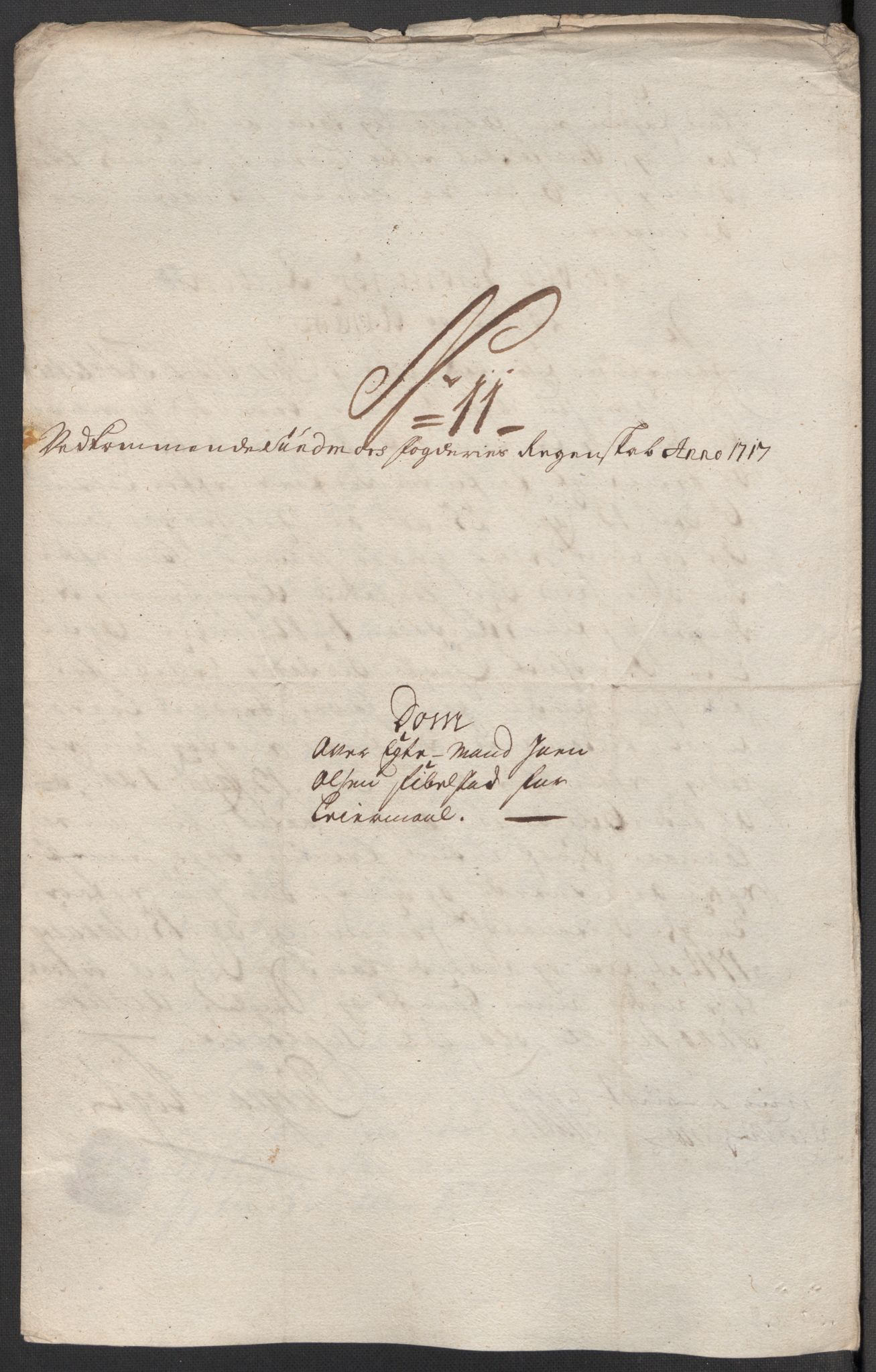 Rentekammeret inntil 1814, Reviderte regnskaper, Fogderegnskap, AV/RA-EA-4092/R54/L3569: Fogderegnskap Sunnmøre, 1717, s. 168