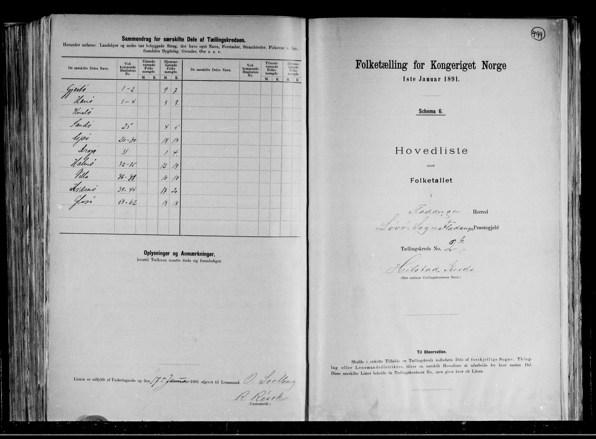 RA, Folketelling 1891 for 1749 Flatanger herred, 1891, s. 8