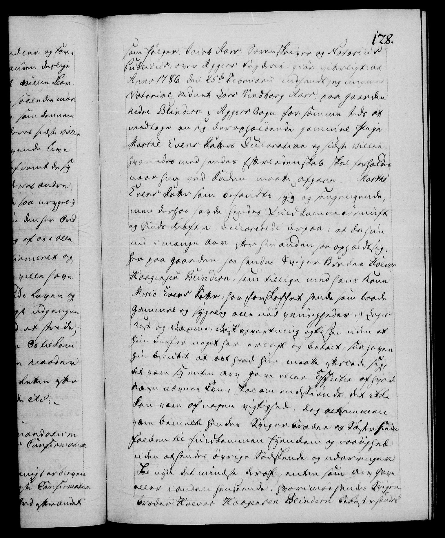 Danske Kanselli 1572-1799, AV/RA-EA-3023/F/Fc/Fca/Fcaa/L0051: Norske registre, 1786-1787, s. 128a